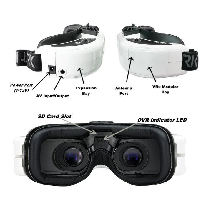 Fatshark HDO2 FPV Goggles - HD Digital FPV Drone Racing Goggles with 16:9 Aspect Ratio | Perfect for Drone Racing, Freestyle Flying & Aerial Photography