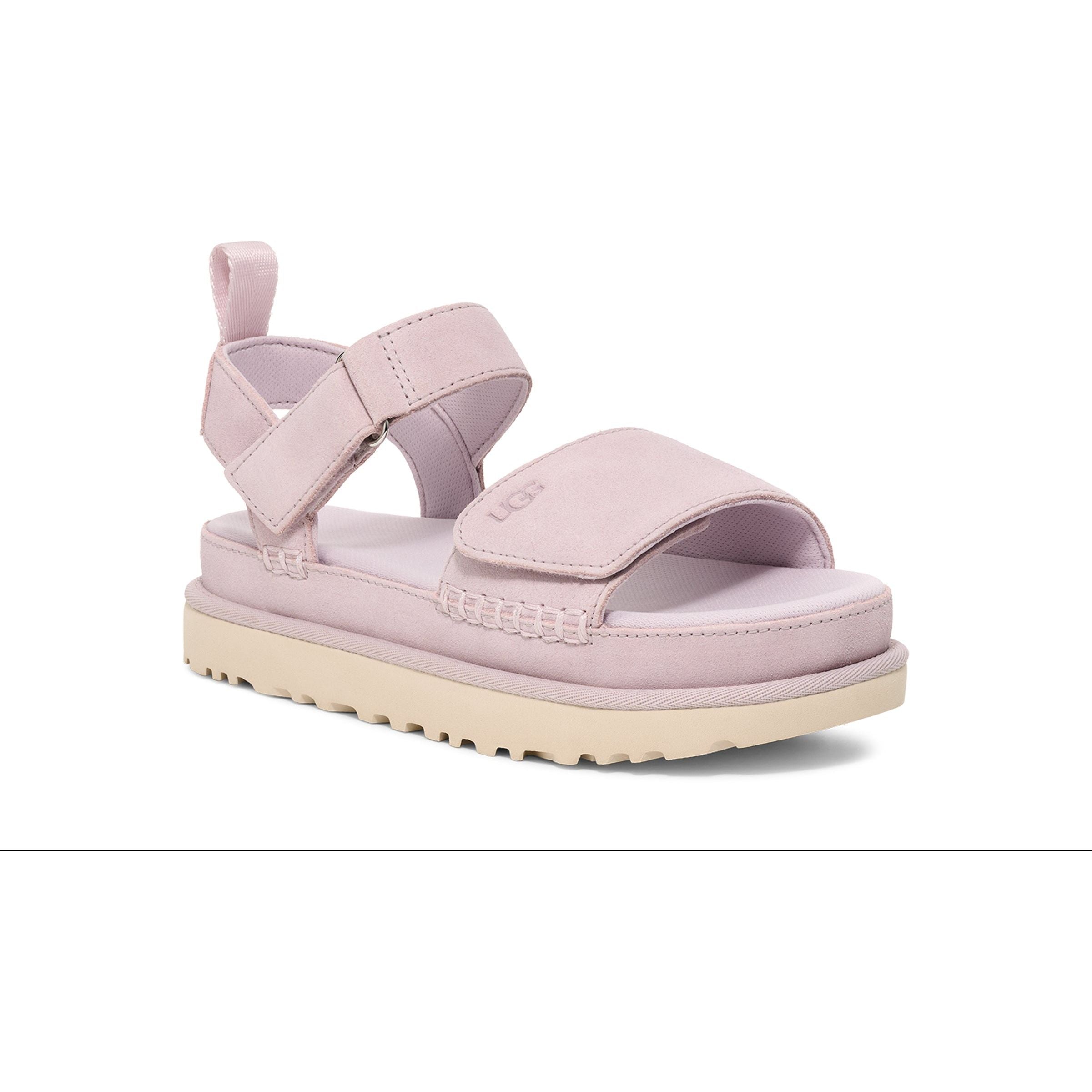 UGG Women's Goldenstar Comfort Slide Sandals - Soft Suede & Cushioned Footbed for Summer, Beach, and Casual Wear
