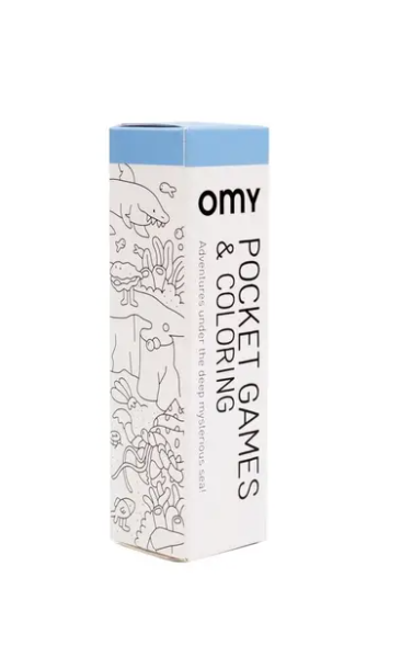OMY POCKET GAME OCEAN - Portable Travel Board Game for Kids & Adults - Perfect for Road Trips, Camping & Family Game Nights