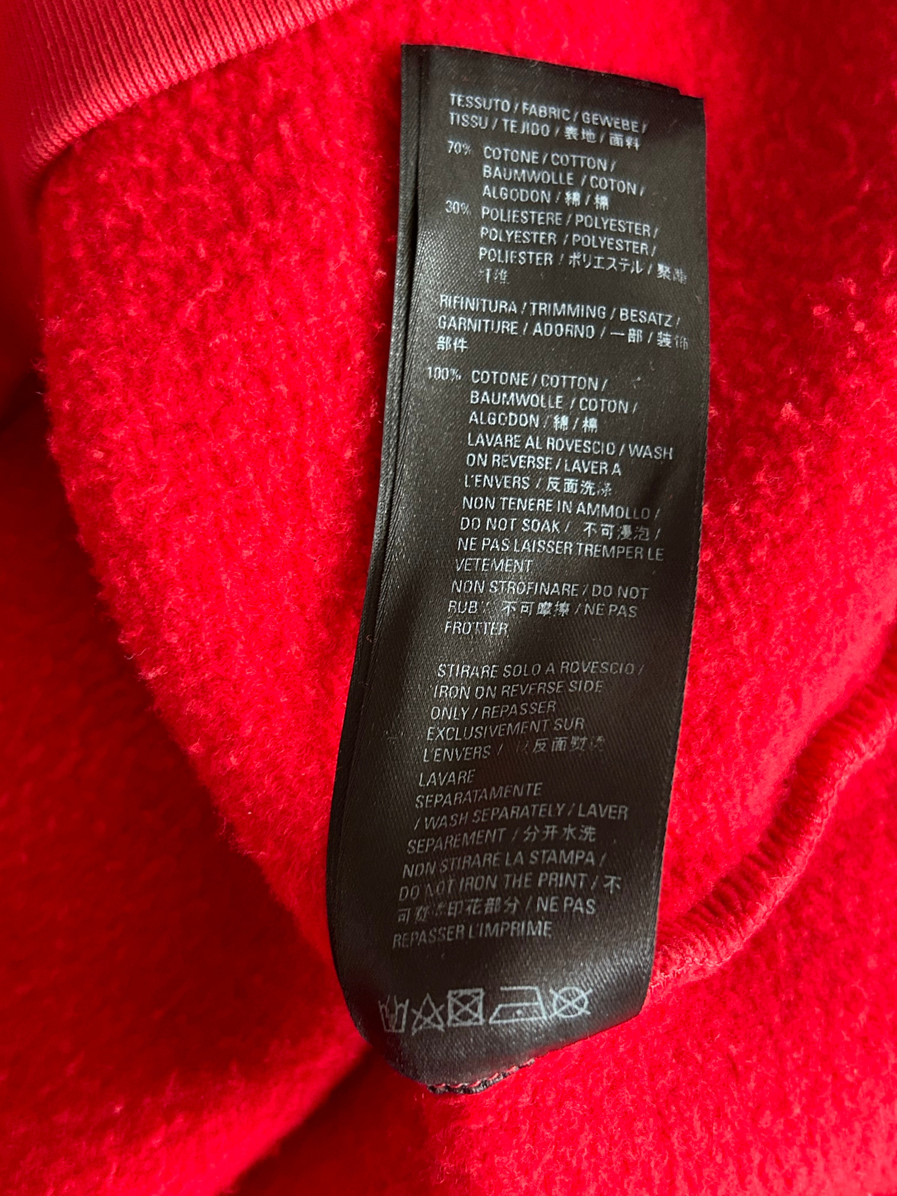 Balenciaga Red & White Maison Logo Hoodie for Men & Women - Stylish Streetwear Pullover for Casual Outfits & Urban Fashion