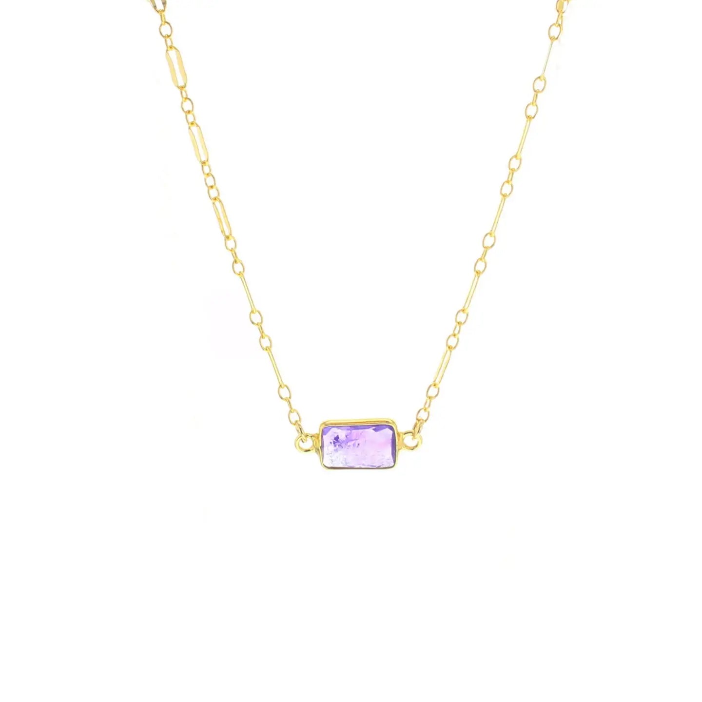 Natural Amethyst Crystal Pendant Necklace for Women | Healing Stone Jewelry Gift for Meditation, Yoga & Spiritual Energy