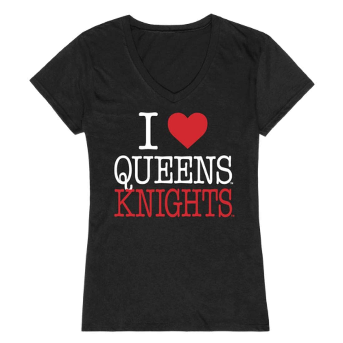 CUNY Queens College Knights Women's T-Shirt - Black Cotton Tee for School Spirit & Alumni Pride | Perfect for Game Day, Campus Wear & College Events