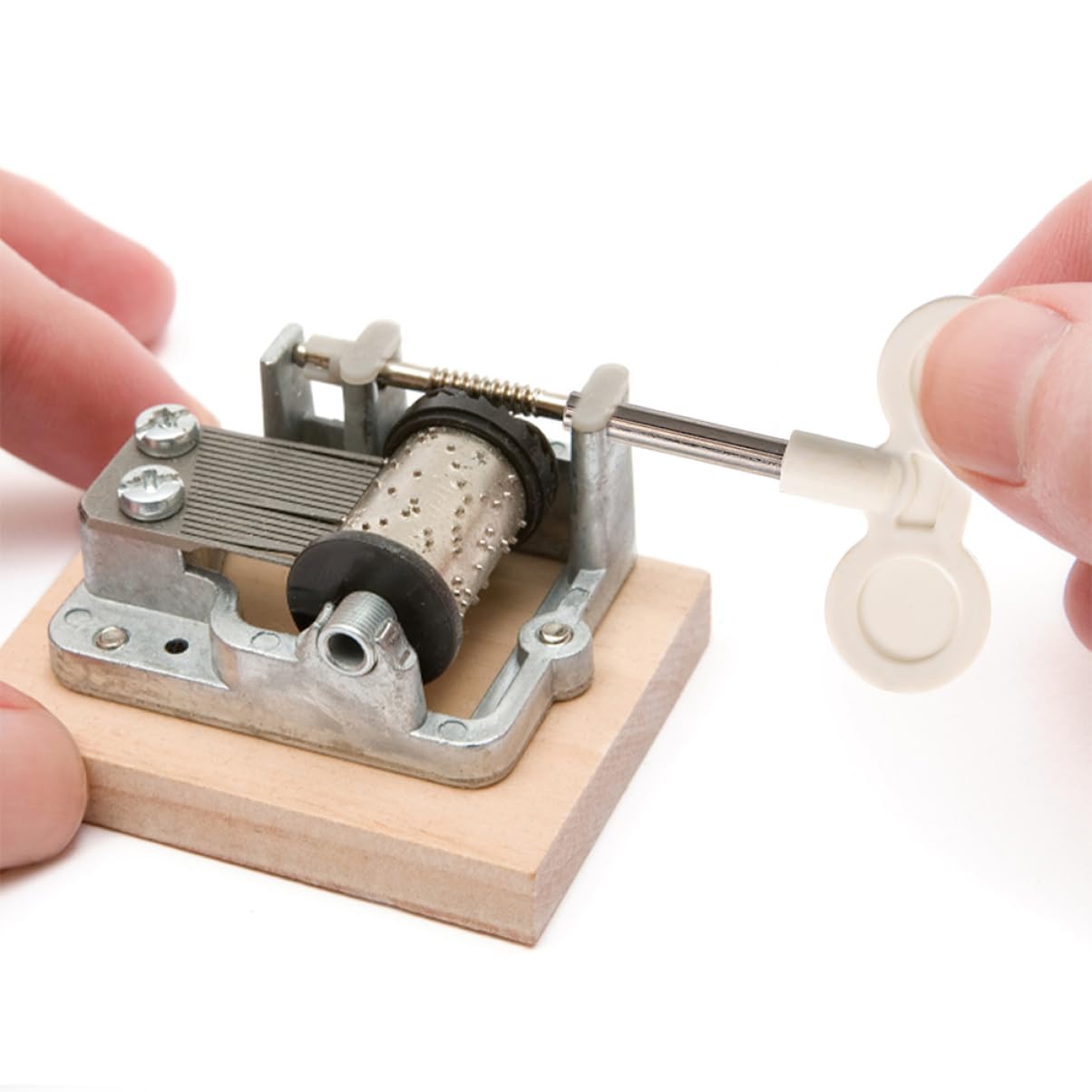 8-Tone DIY Music Box Mechanism with Key Winding - Replacement Parts for Watch Boxes & Clockwork - Perfect for Crafting, Gift Making & Home Decor