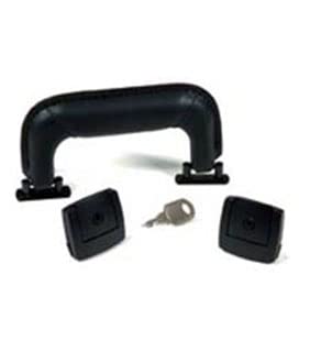 Black Handle & Lock Replacement Kit - Durable & Secure for Doors, Cabinets, and Furniture (Easy DIY Installation)