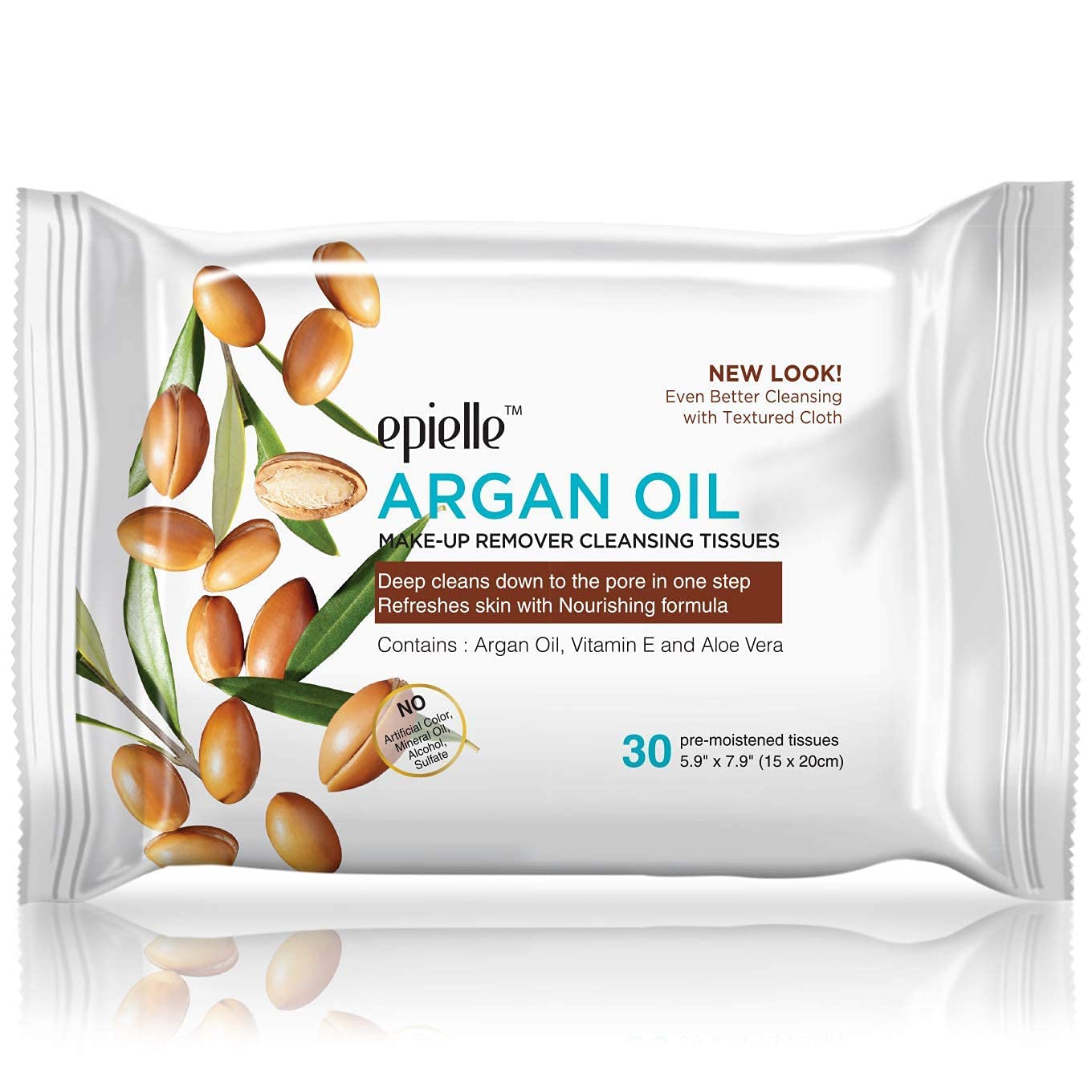 Epielle Charcoal & Collagen Makeup Remover Cleansing Wipes - Gentle for All Skin Types, Removes Dirt, Oil & Makeup - Infused with Aloe, Cucumber, Green Tea & Argan Oil - 30 Count (Pack of 6) - Perfect for Travel, Gym & Daily Skincare Routine