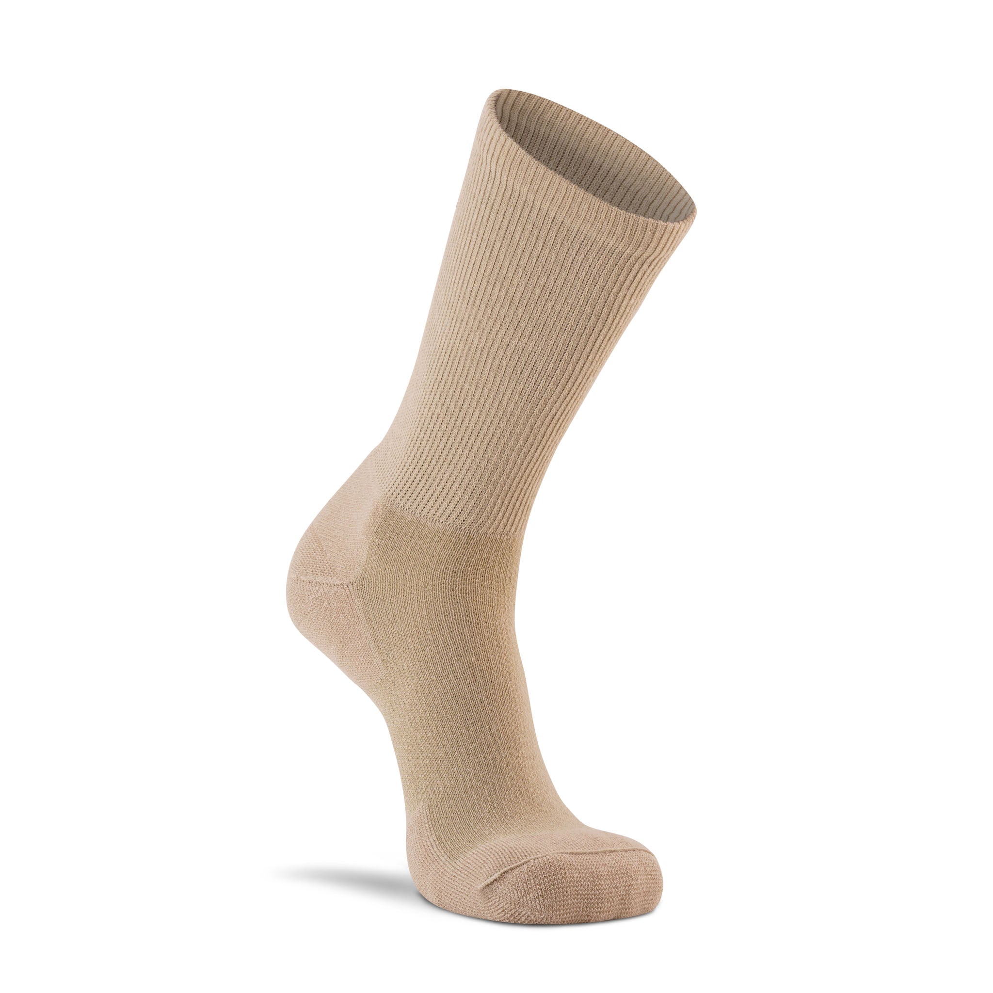 Men's Diabetic Lightweight Crew Socks 2-Pack - Ultra Soft Breathable Cotton Socks for Diabetics with Arch Support - Perfect for Daily Wear, Work & Travel