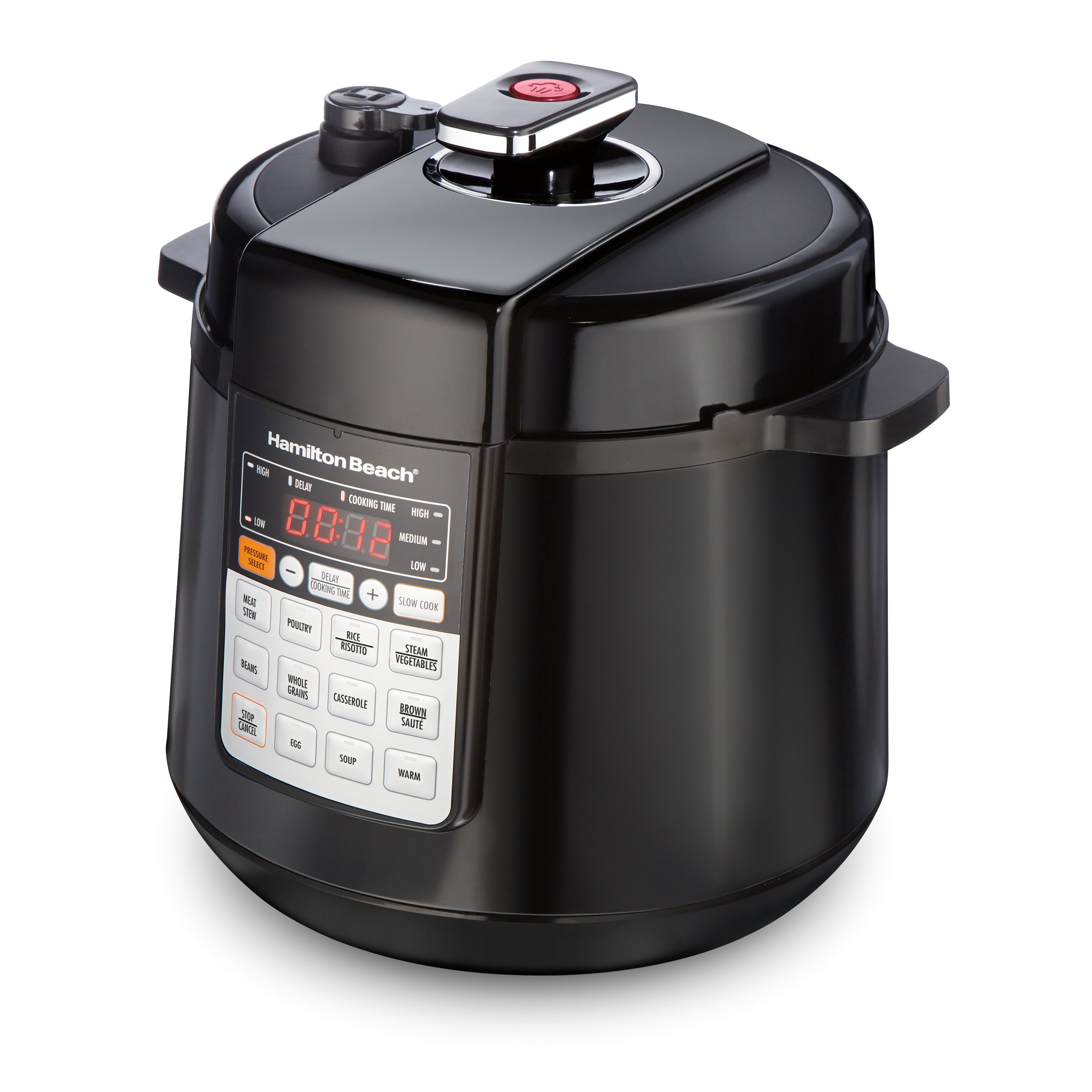 Hamilton Beach 6-Quart Electric Pressure Cooker 34501C - Fast & Easy Meals for Busy Families, Meal Prep & Healthy Cooking