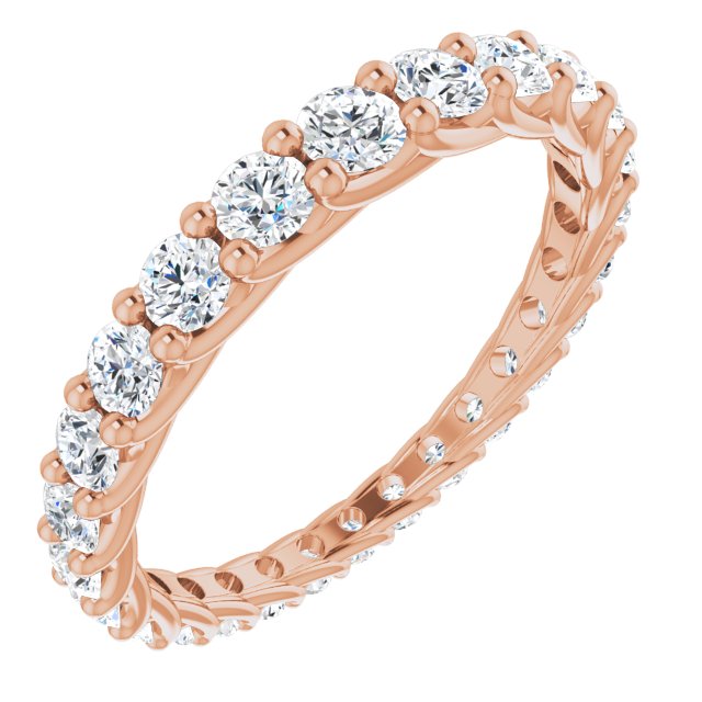 1.35 Carat Round Diamond Eternity Band Graduating Diamond Ring - Elegant Wedding Band for Women, Perfect for Anniversaries & Special Occasions
