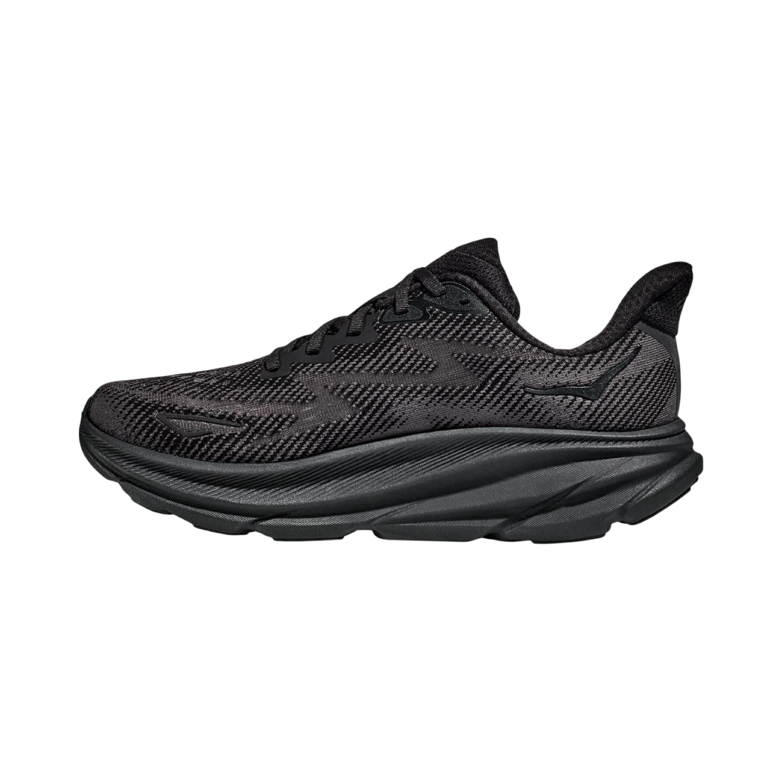 Hoka Clifton 9 Wide Men's Running Shoes in Black - Lightweight Cushioned Sneakers for Marathon Training & Daily Jogging