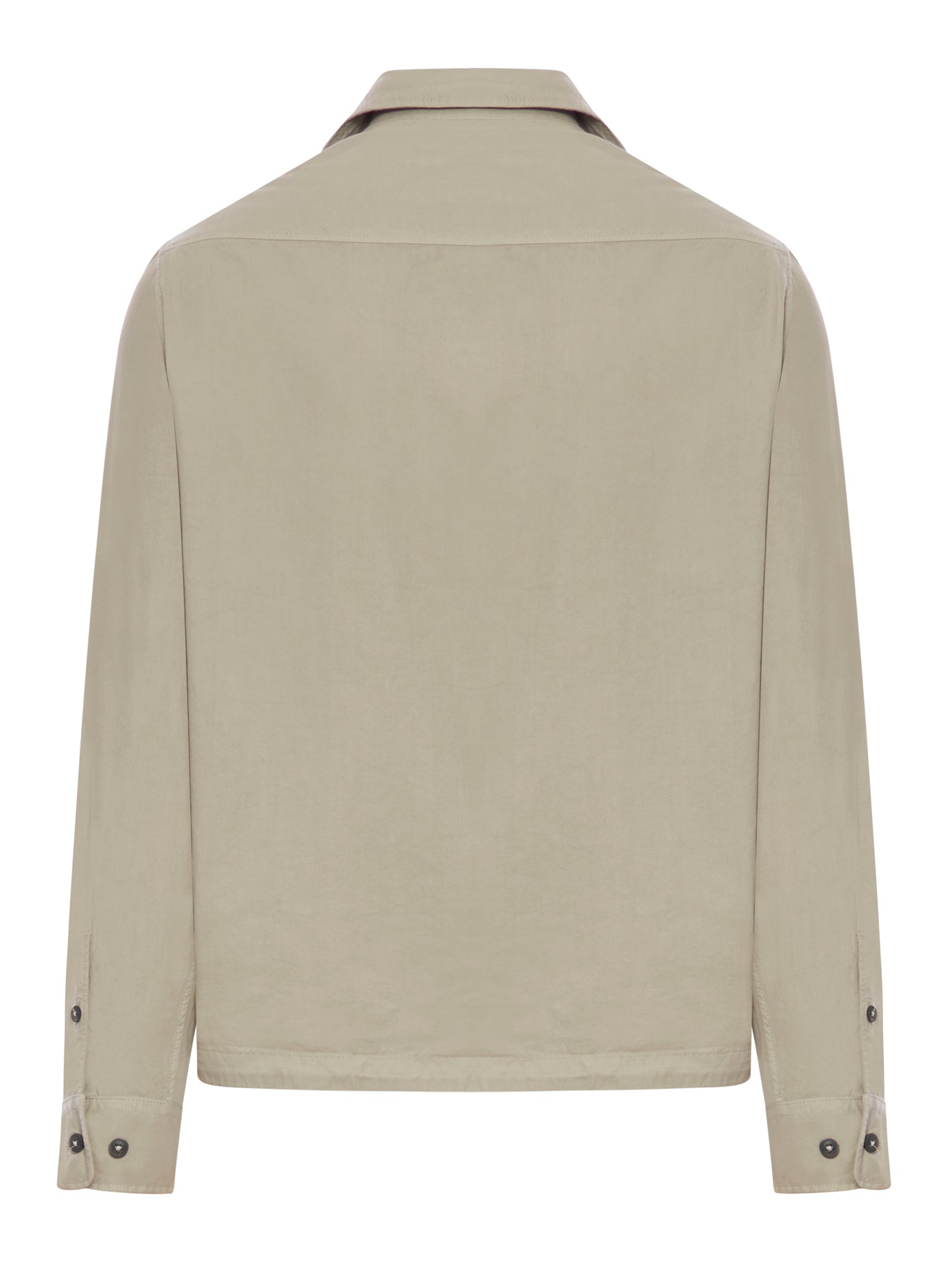 Men's Gabardine Overshirt with Zip - Stylish Casual Jacket for Outdoor Activities & Everyday Wear
