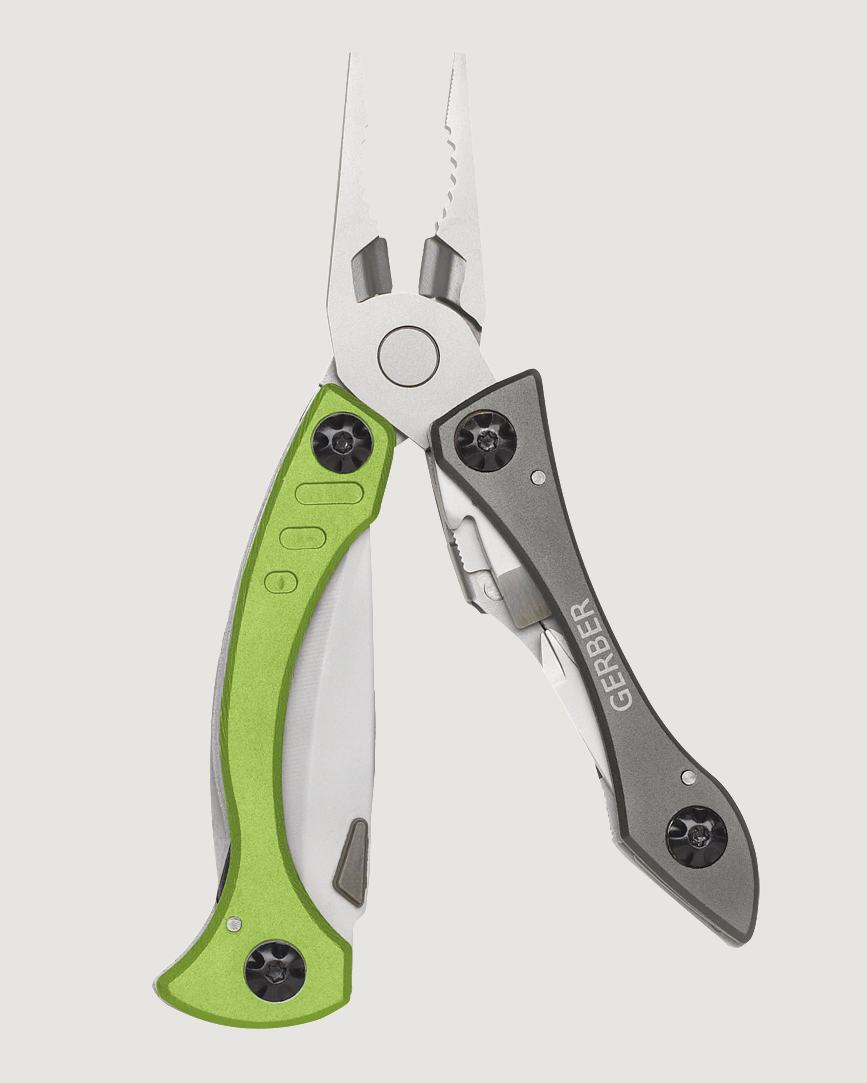 Gerber Crucial Multi-Tool - Compact & Durable Green Survival Knife for Camping, Hiking & Outdoor Adventures