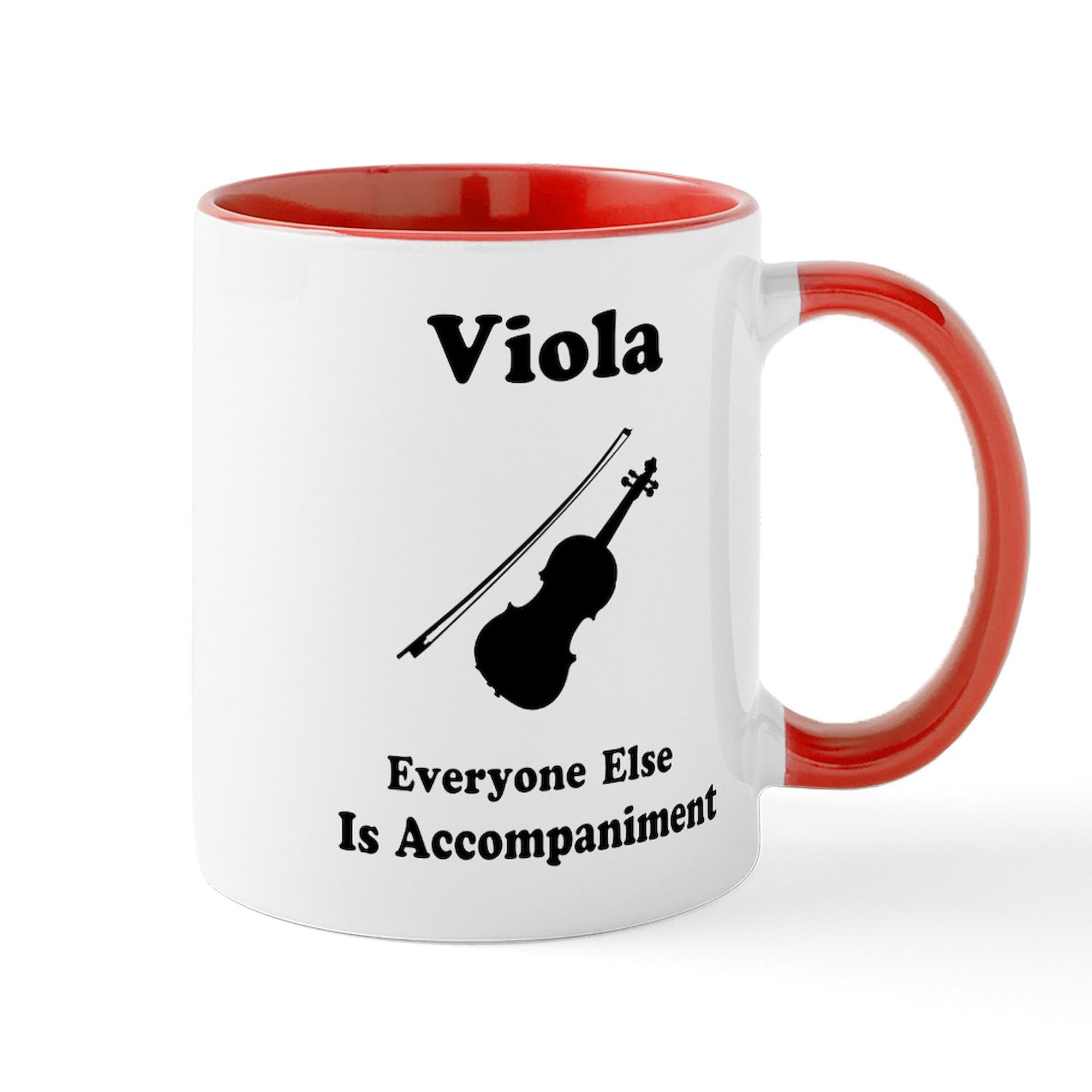 Viola Gift Mug 11 oz (325 ml) - Ceramic Coffee Cup with Handle - Perfect for Musicians, Music Teachers & Viola Players - Great for Tea, Hot Chocolate & Office Use