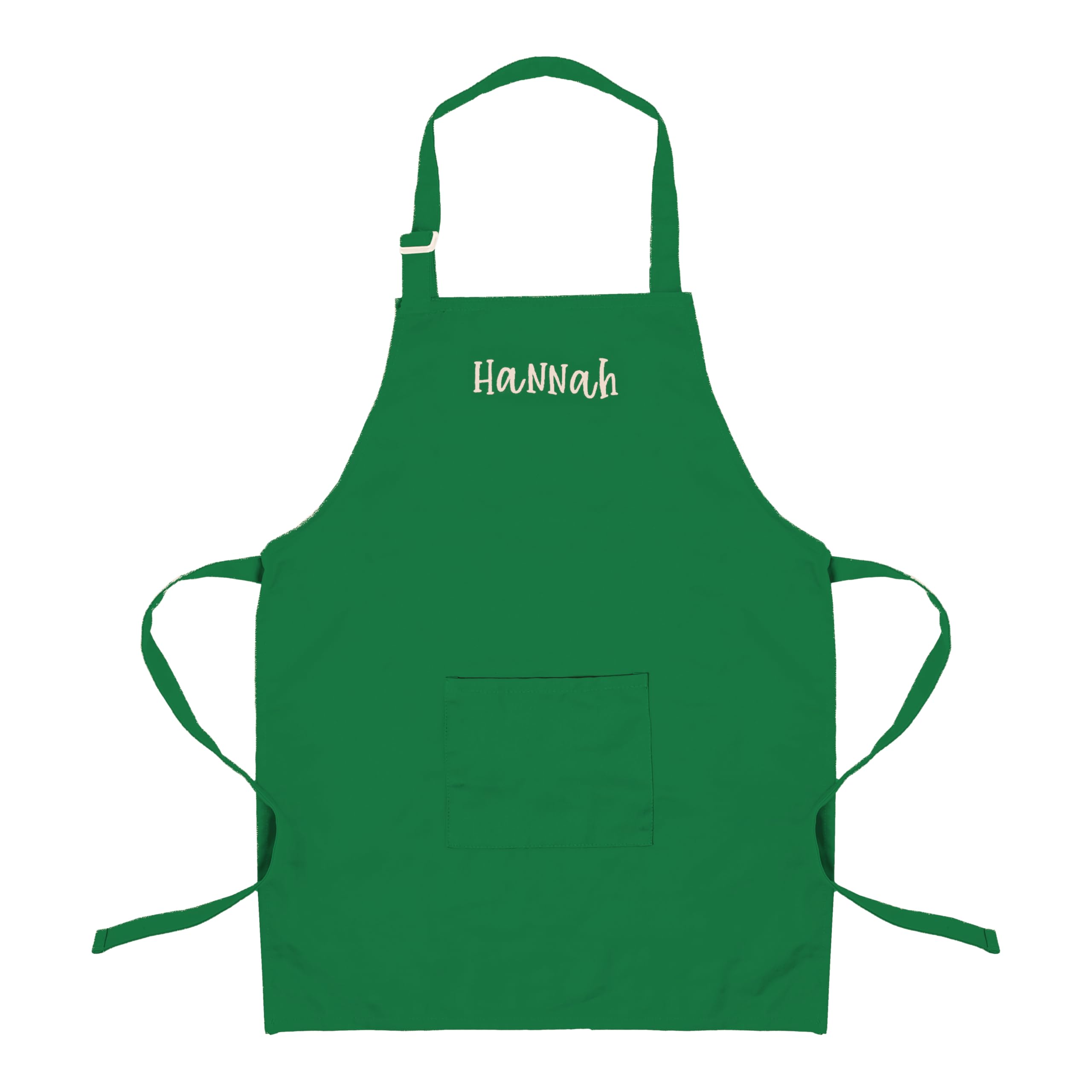 Personalized Kids Apron with Embroidered Name - Cute Chef Costume for Children Ages 7-12 - Washable Art, Painting & Cooking Apron for Birthday Parties, Baking Classes & Kitchen Playtime