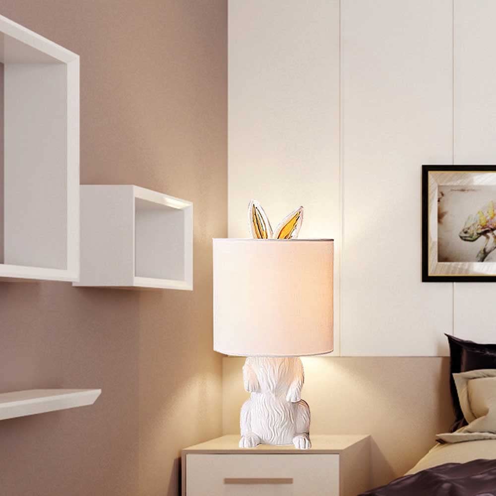 Modern Rabbit Table Lamp - Minimalist Design Desk & Night Light for Bedroom, Study, Office, Kids Room | Perfect for Cozy Reading, Nighttime Comfort & Stylish Home Decor