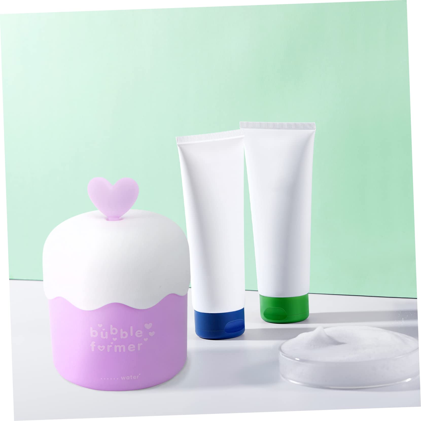 Cabilock Bubble Machine for Kids - Portable Foaming Soap Dispenser & Travel Body Wash Cup - Mini Bubble Maker Tool for Bath Time & Facial Cleanser - Perfect for Travel, Home, and Kids Bathroom Fun