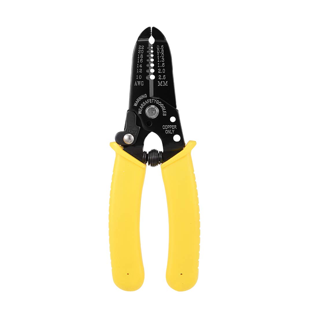 Professional Wire Stripper Tool - 10-22 AWG Wire Cutter, Crimper & Multi-Function Hand Tool for Electrical Work (Yellow) - Perfect for DIY Projects, Home Repairs & Professional Electricians