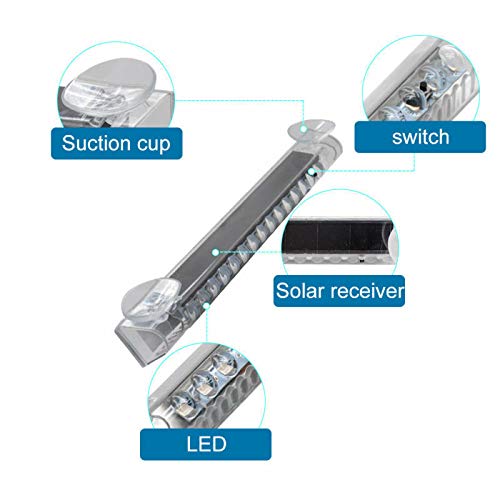 16 LED Amber Emergency Strobe Light for Vehicles - High Visibility Warning Lamp for Trucks, Police Cars, Construction Vehicles & Roadside Safety