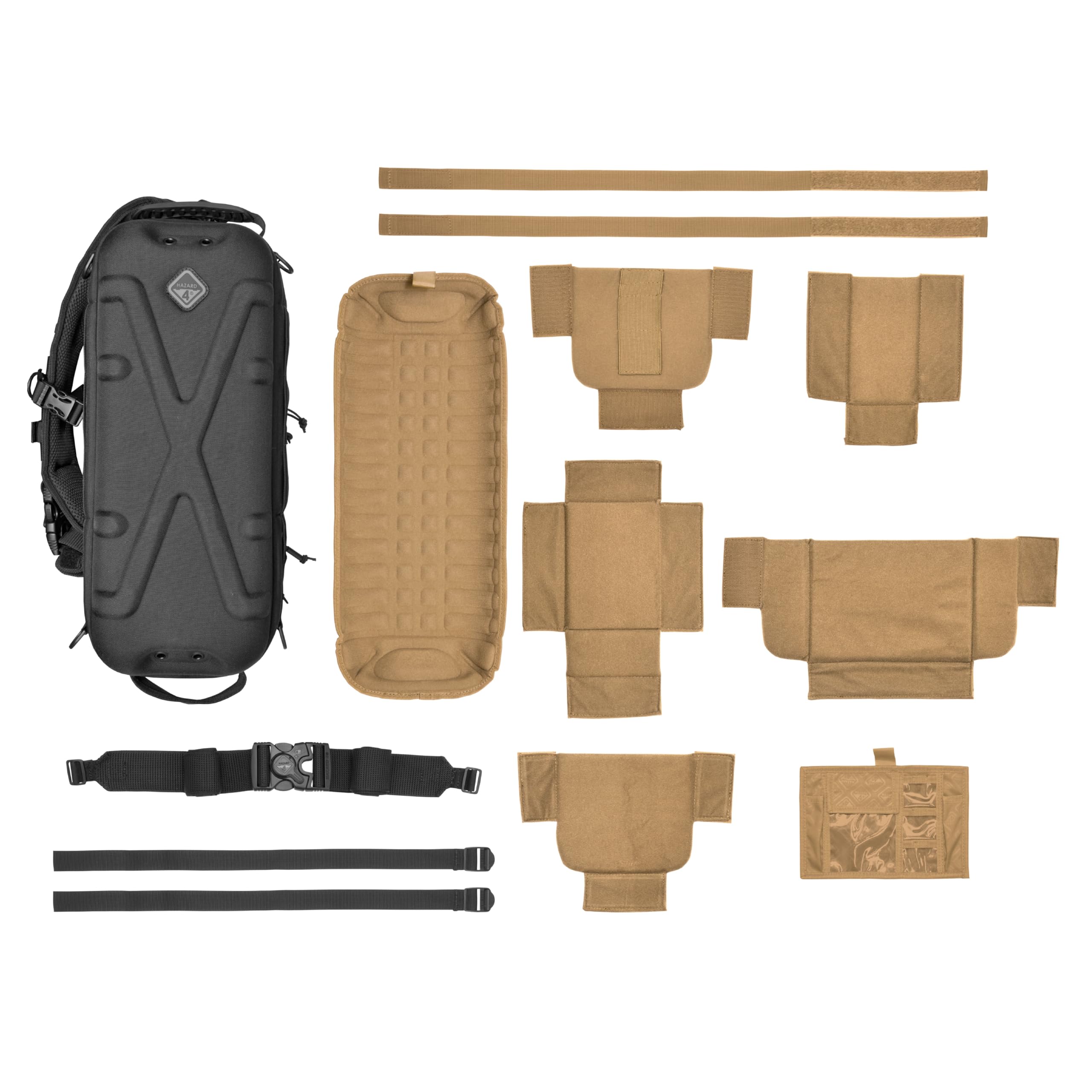 HAZARD 4 Plan B Tactical Sling Bag - Military-Grade Hard Shell Camera Backpack with Modular Webbing System for Outdoor Adventure, Photography & Travel