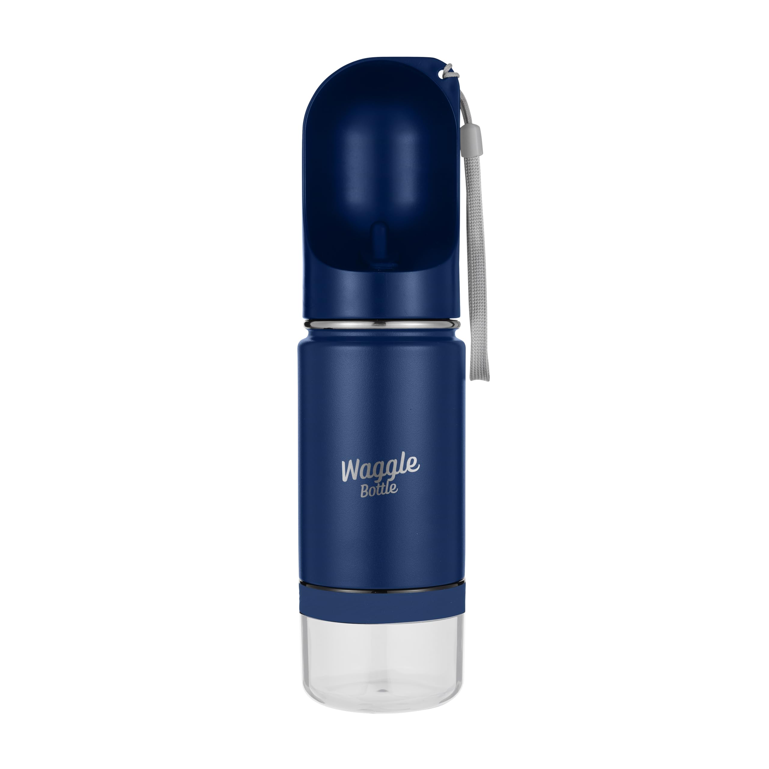 Stainless Steel Vacuum Insulated Dog Water Bottle & Snack Container - Portable Pet Travel Water Dispenser for Hiking, Walking, Outdoor Adventures (Cobalt Blue) - Perfect for Road Trips, Camping & Beach Days with Your Dog