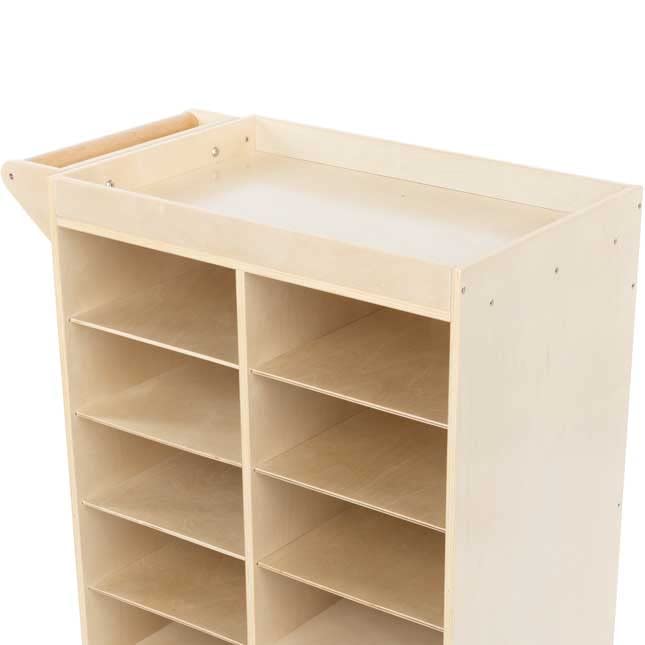 Really Good Stuff Rolling Organizer with Magnetic Dry Erase Board - Portable Storage Cart for Classroom, Office & Home Organization