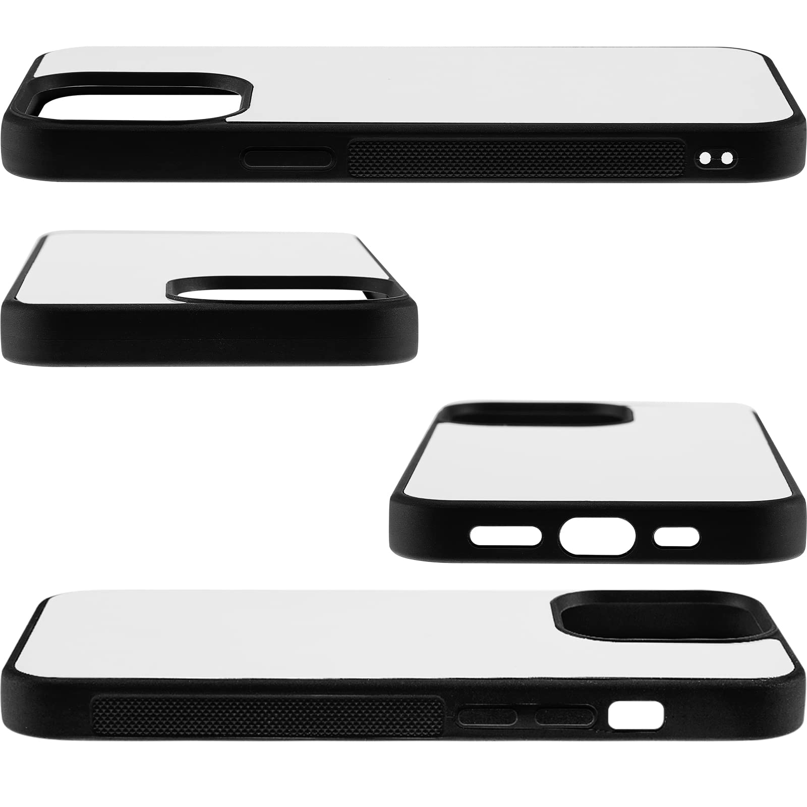 6-Piece Sublimation Blank Phone Case Set for iPhone 13 - DIY Printable Heat Press Rubber Protective Cover | Customizable Phone Accessories for Gifts, Personalization & Small Business