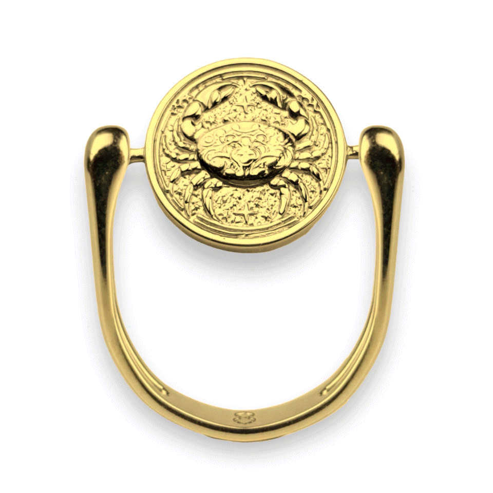 Luxury Gold Zodiac Fidget Ring for Anxiety Relief - 12 Astrology Sign Spinner Ring for Stress Relief & Focus - Perfect for ADHD, Meditation & Office Work