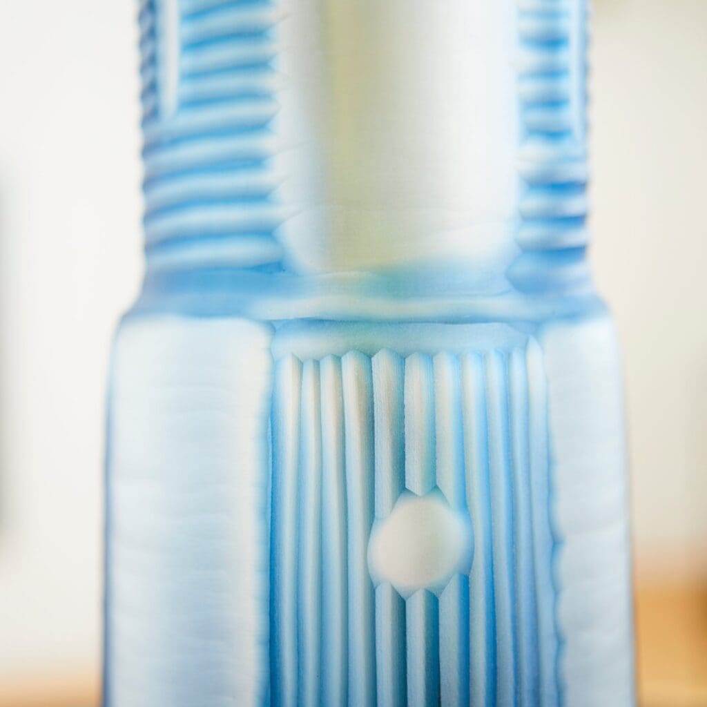 Premium Cyan Design 11101 Olmsted Vase - Large Blue Ceramic Home Decor for Living Room, Dining Table & Wedding Centerpieces