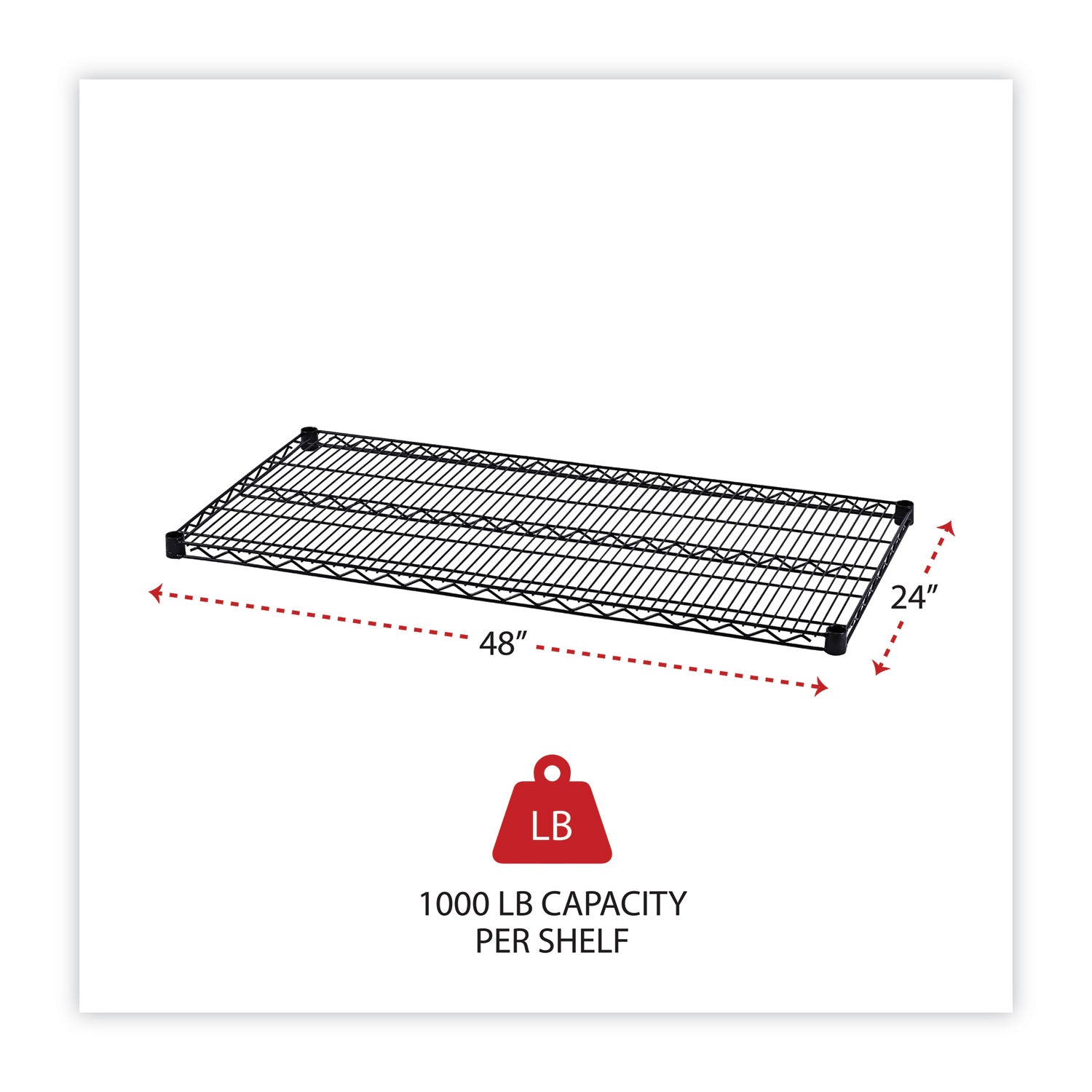 Alera® Industrial Wire Shelving Unit - 48