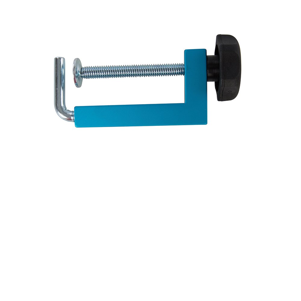 Rockler 433225 Universal Fence Clamps 2-Pack, Blue - Heavy Duty Clamping Solution for Woodworking, DIY Projects & Workshop Use