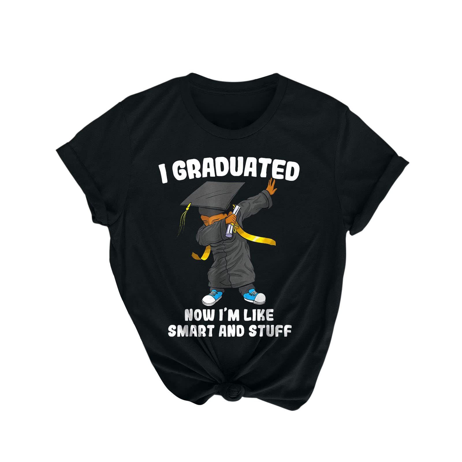2022 Graduation Gifts T-Shirt for Him & Her - High School & College Short Sleeve Summer Top with Letter Print - Perfect Gift for Graduates, Students & Teachers - Great for Graduation Parties, School Events & Casual Wear