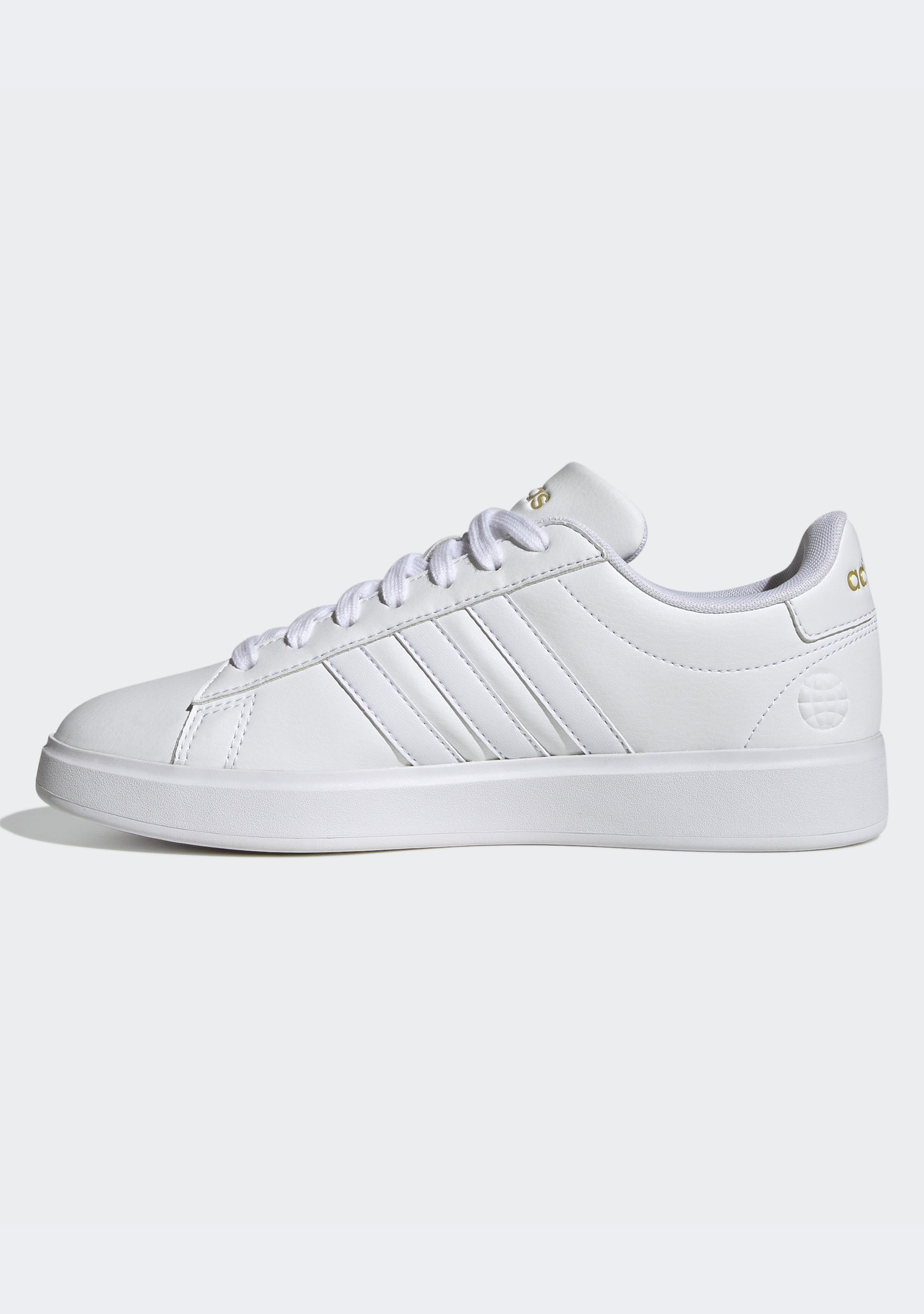 Adidas Women's Grand Court 2.0 Tennis Shoes - White & Black Sneakers for Women | Comfortable Walking & Running Shoes for Casual Wear, Gym Workouts & Daily Activities