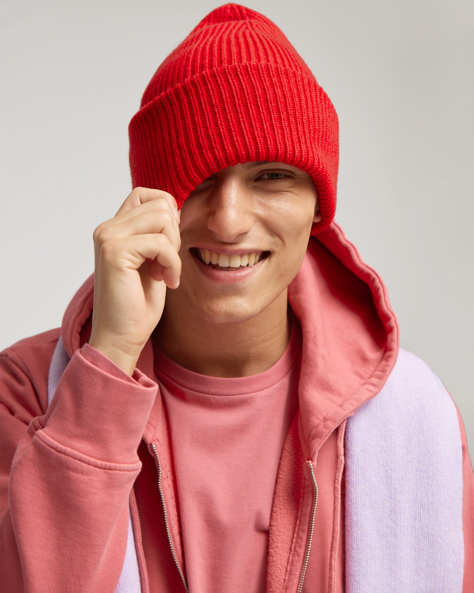 Premium Merino Wool Beanie - Soft & Warm Winter Hat for Men & Women in Sandstone Orange - Perfect for Skiing, Hiking & Outdoor Activities