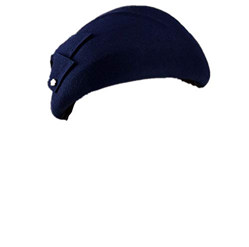 Women's Wool Felt Beret Hat - Vintage Cloche Style Winter Fedora in Blue, Purple & Red | One Size Fits Most | Perfect for Cold Weather Fashion & Holiday Outfits