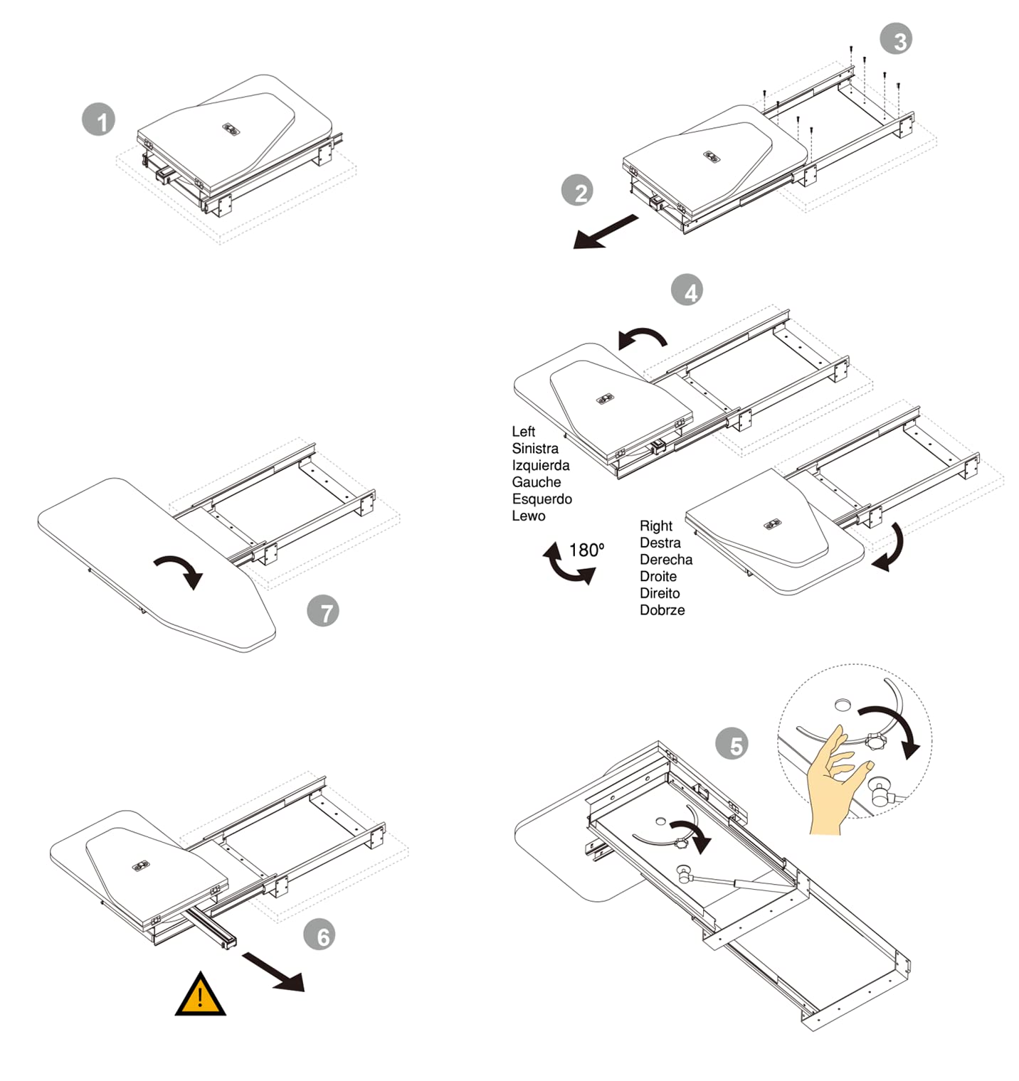 Foldable Ironing Board for Small Spaces - Compact & Sturdy Cabinet Ironing Station with Easy-Release Lever | 11.8
