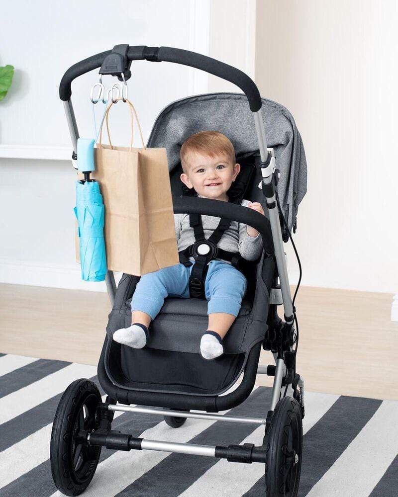 Skip Hop Universal Stroller Hook - Heavy Duty Stroller Accessories for Diaper Bags, Purses & Shopping - Perfect for Travel, Shopping & Daily Errands with Baby