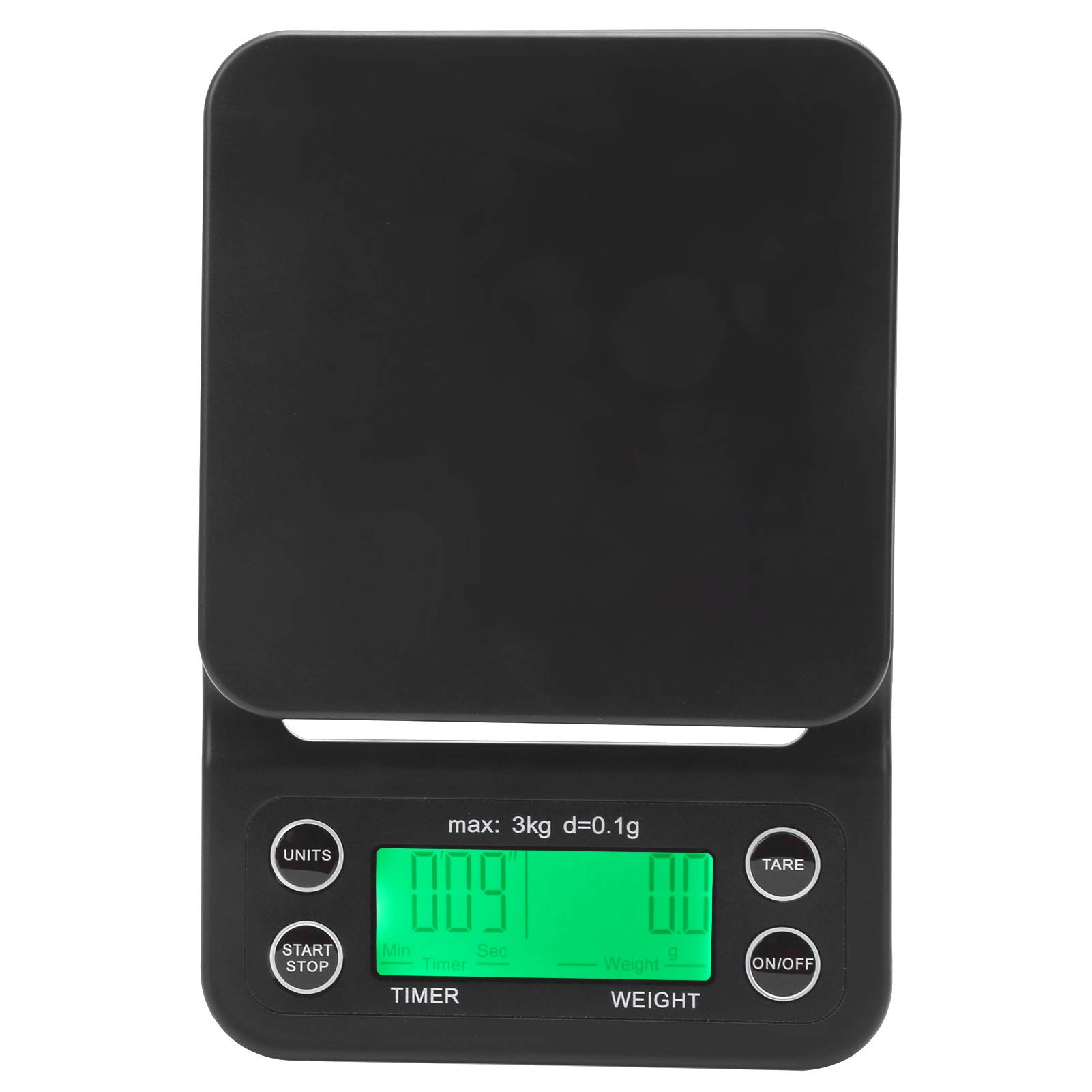 Precision Digital Pocket Kitchen Scale 0.1g to 3kg - High Accuracy Coffee & Food Scale with LCD Backlight Display | Perfect for Home Cooking, Baking, Coffee Brewing & Portion Control