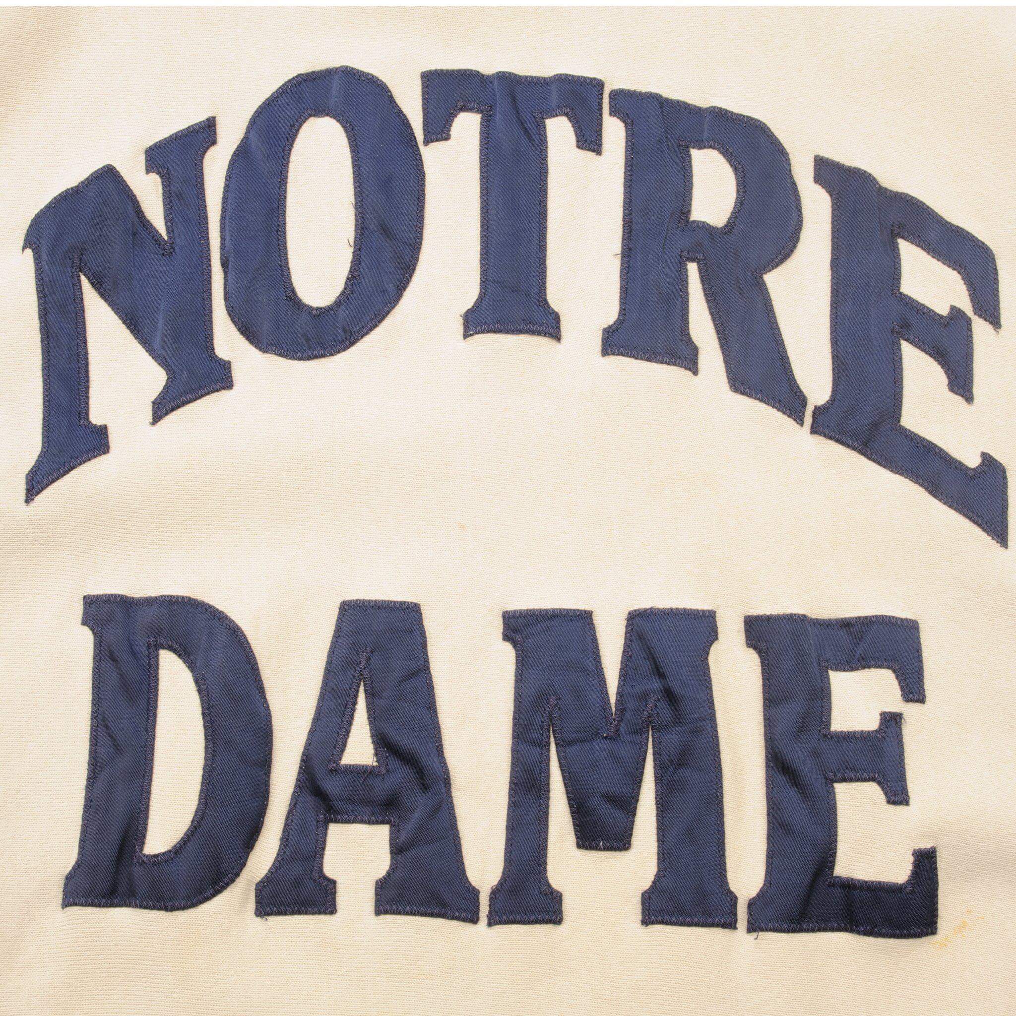 Vintage Champion Reverse Weave Notre Dame Sweatshirt 1990s XL Made in USA - Retro College Style for Casual Wear & Sports Fans