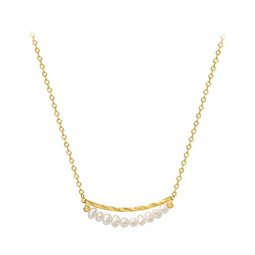 HSRWARE Pearl Clavicle Necklace for Teen Girls - Trendy Jewelry for Parties & Gifts