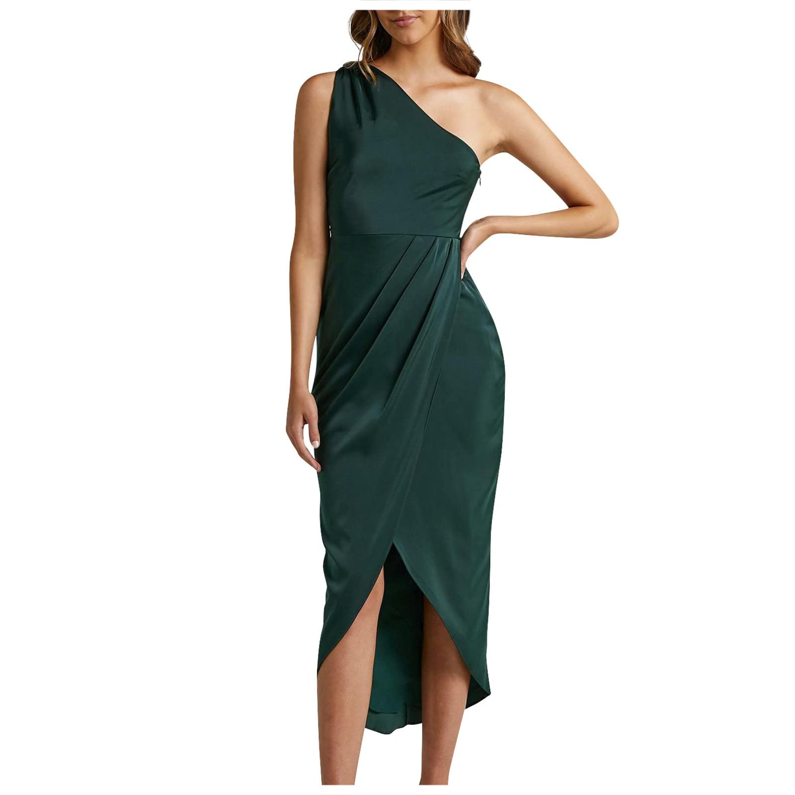 Mebamook Women's Summer Party Dress 2022 - Sexy Strapless Solid Color Maxi Dress for Beach, Cocktail & Evening Events | Flowy Casual & Formal Occasion Wear