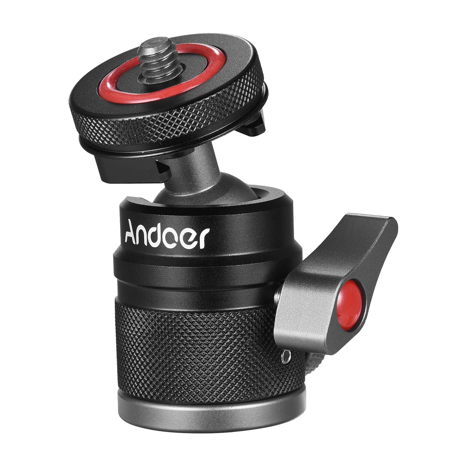 Andoer 360° Rotating Ball Head Adapter - 1/4