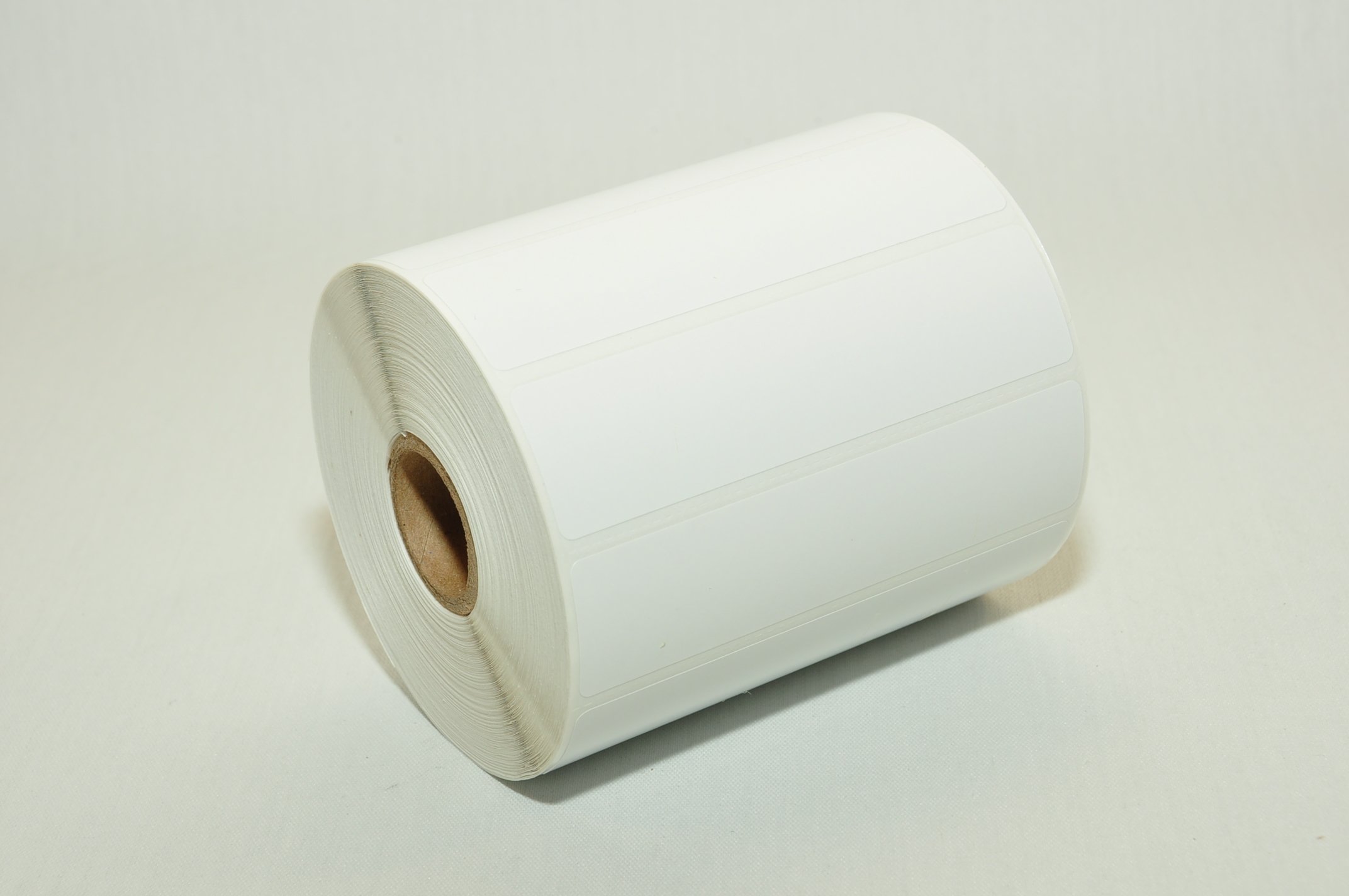 CompuLabel Direct Thermal Labels 4x1 Inch - White Permanent Adhesive Roll with Perforations (1300 Labels/Roll, 12 Rolls/Carton) for Shipping, Inventory & Barcode Printing - Model 530763