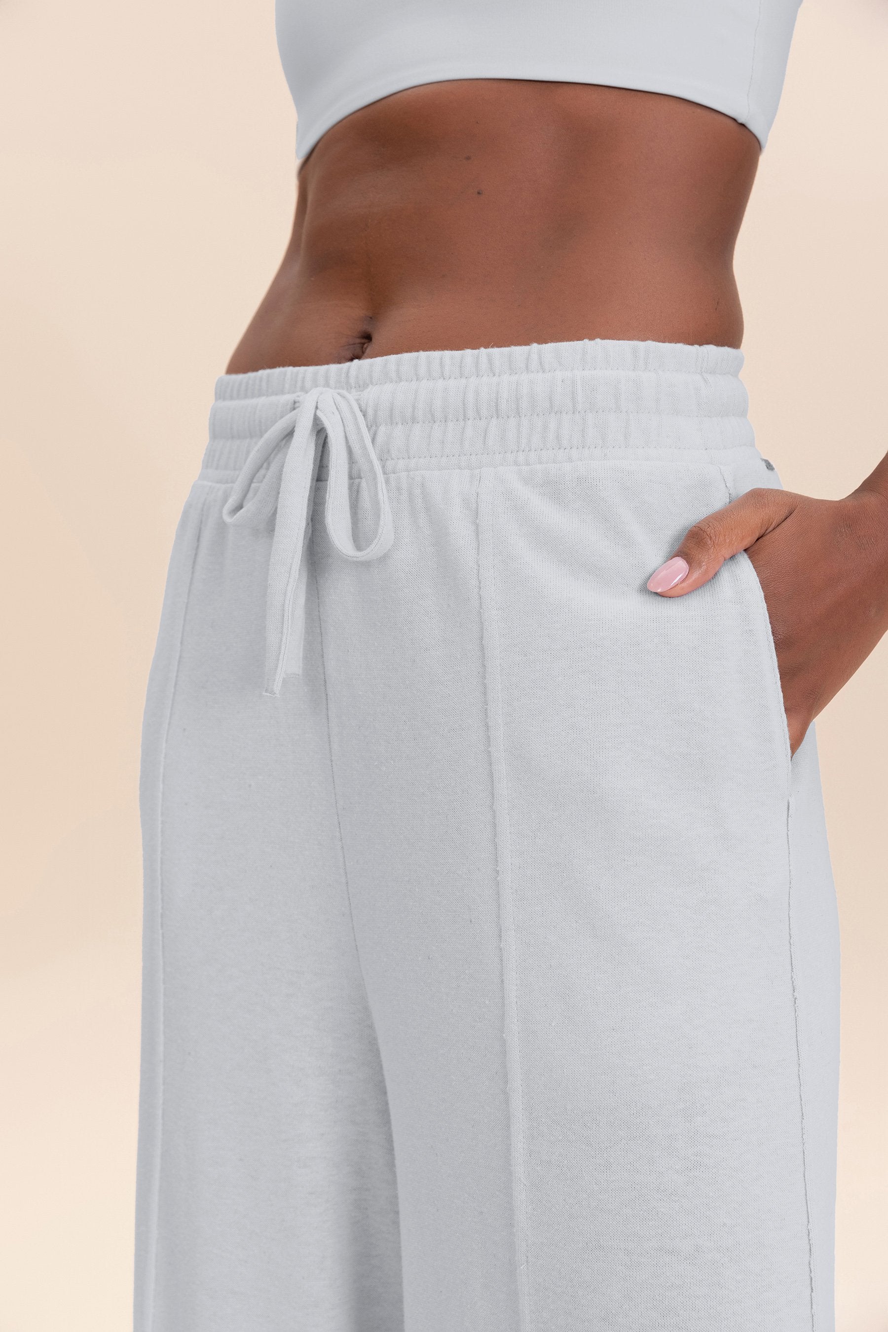 Slow Knit Wide Leg Pants for Women - Comfortable High Waisted Lounge Pants for Yoga, Travel & Relaxation at Home