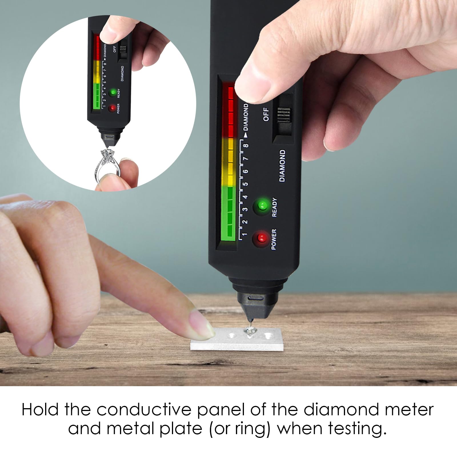 Professional Diamond Tester Pen with UV Light - High Accuracy Gemstone Tester for Real Diamonds & Jewelry | Perfect for Jewelers, Pawn Shops & Gemstone Enthusiasts