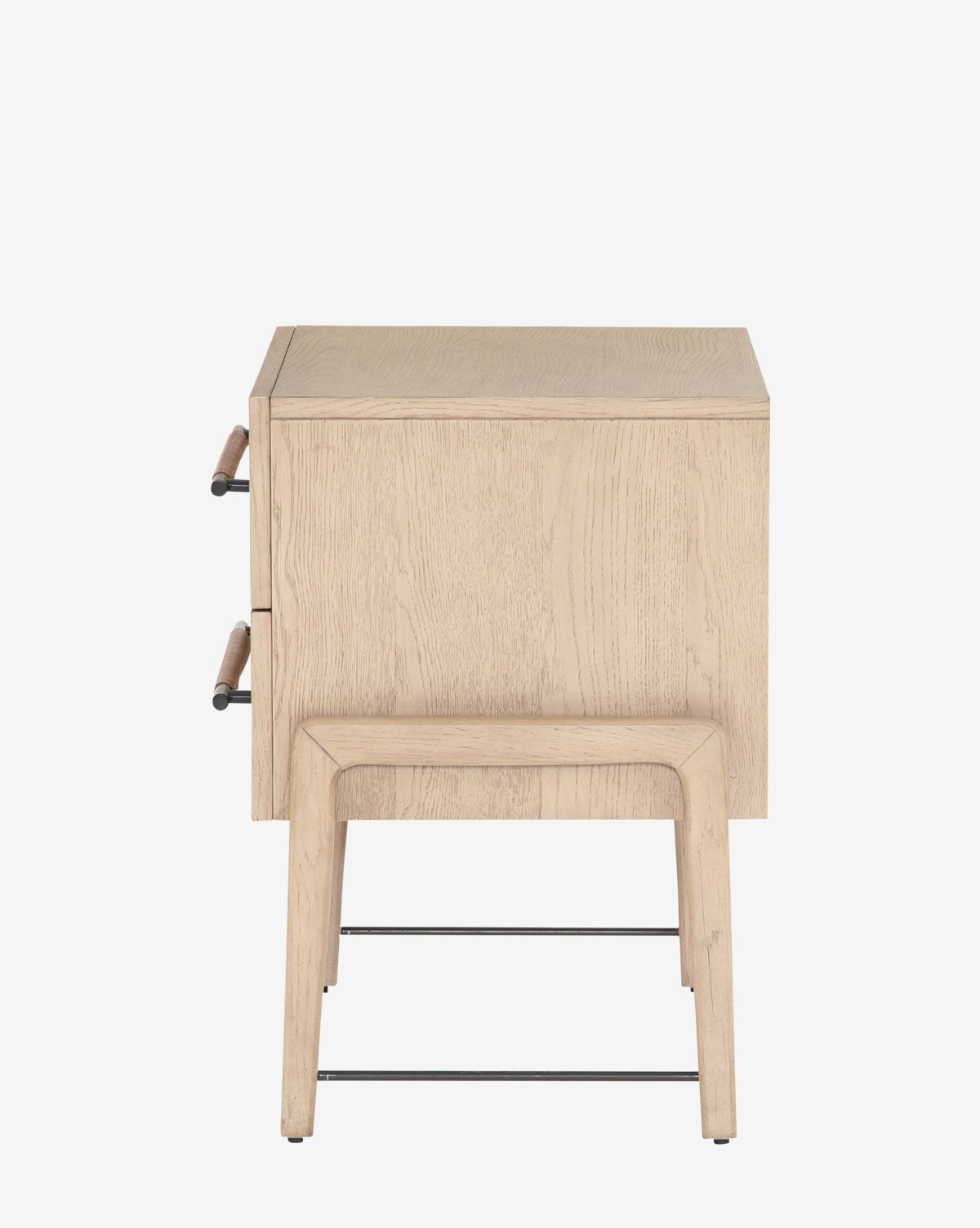 Ralston 2 Drawer Nightstand - Modern Bedside Table with Storage for Bedroom, Living Room & Office - Compact Wooden End Table with Smooth Gliding Drawers