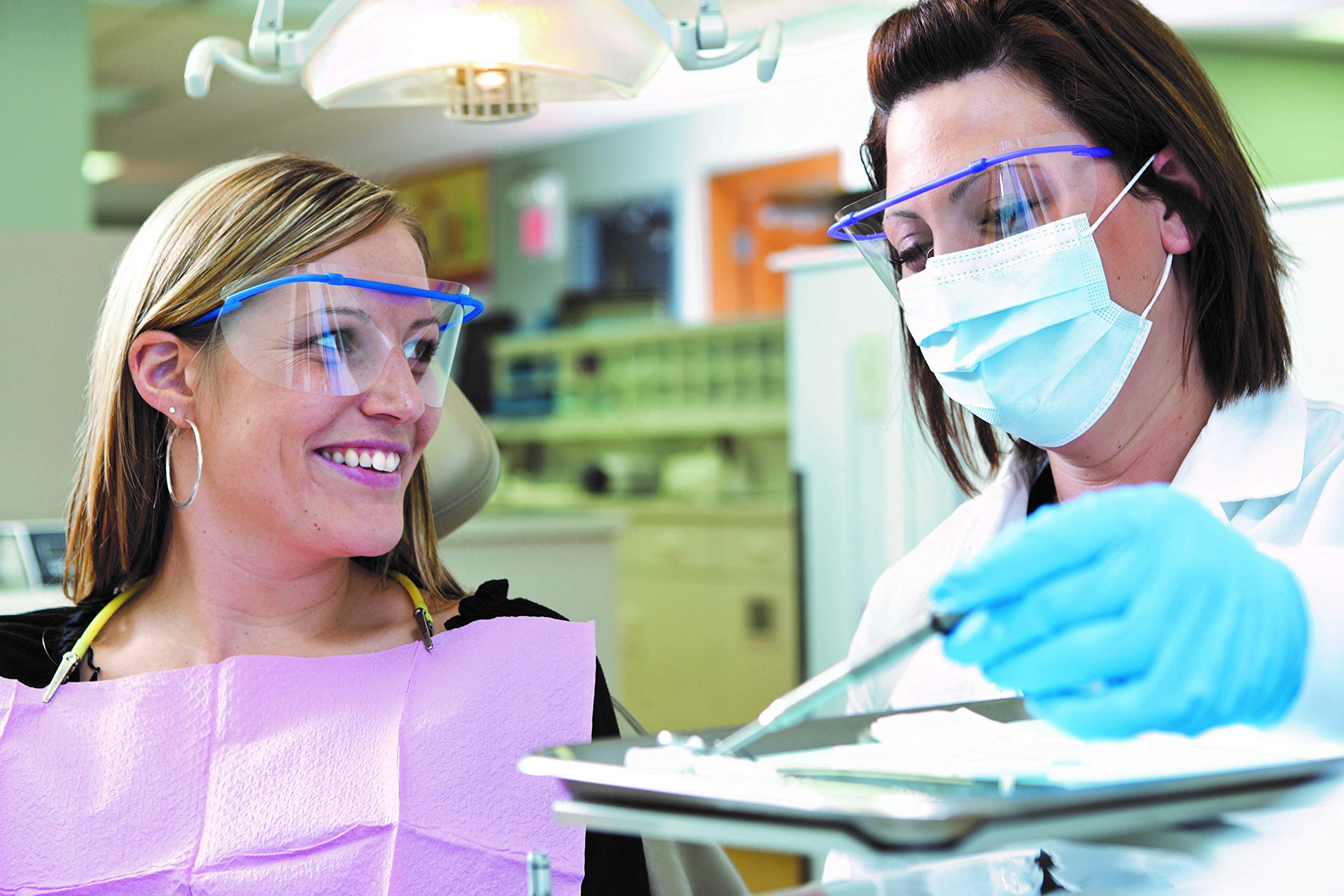 TIDIShield Assemble 'n Go Eye Shield Frames (Case of 100) - Compatible with 9210-100 Lenses - Protective Safety Eyewear PPE for Medical, Dental & Clinic Use - Pharmacy & Homecare Essential (9211-100) - Ideal for Healthcare Professionals & Infection Control