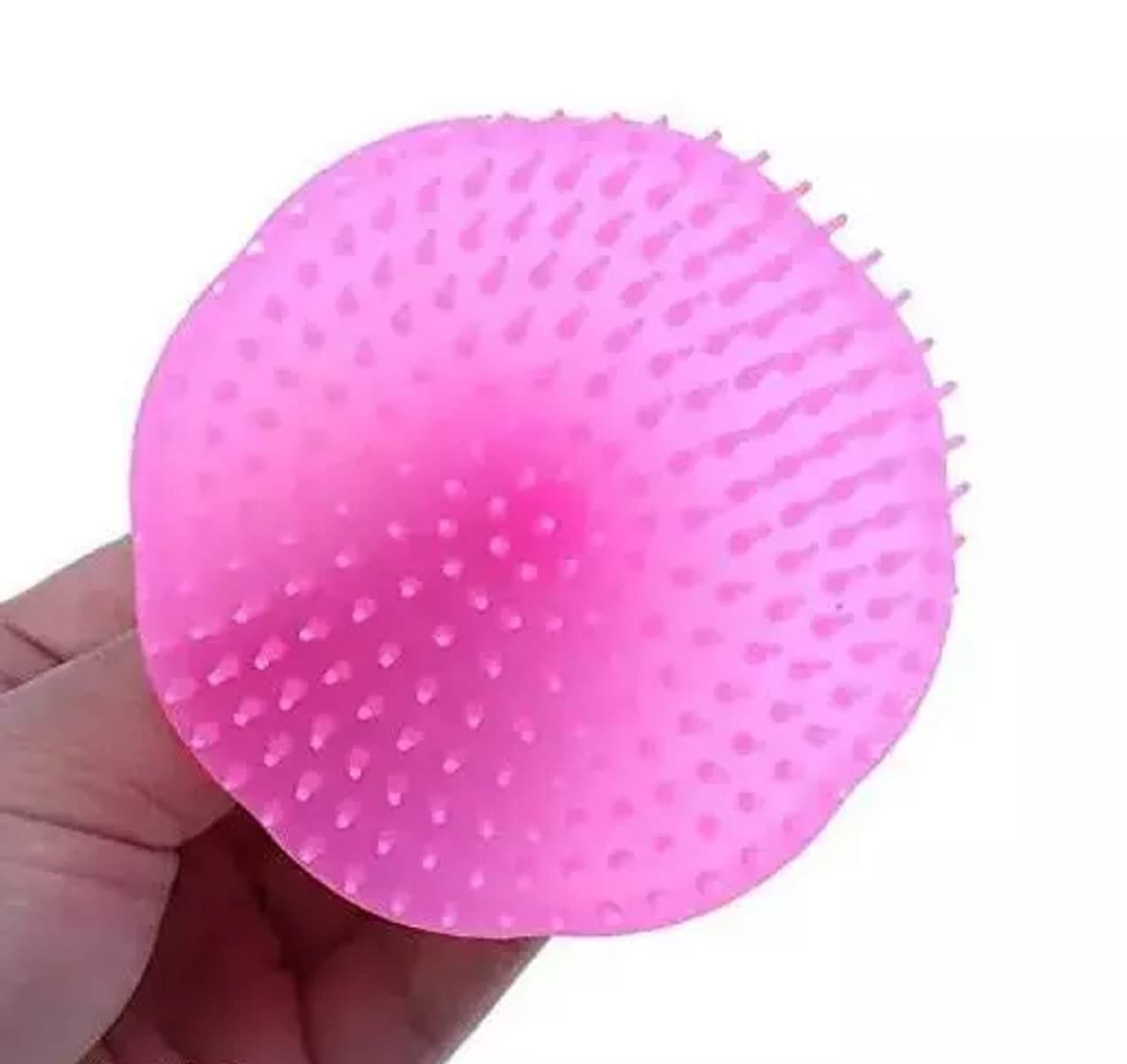 ZAUKY 4-Pack Round Plastic Hair Washing Combs - Scalp Massager & Shower Brush for Men & Women (Multicolor) - Perfect for Relaxing Scalp Care & Hair Washing in Bath or Shower