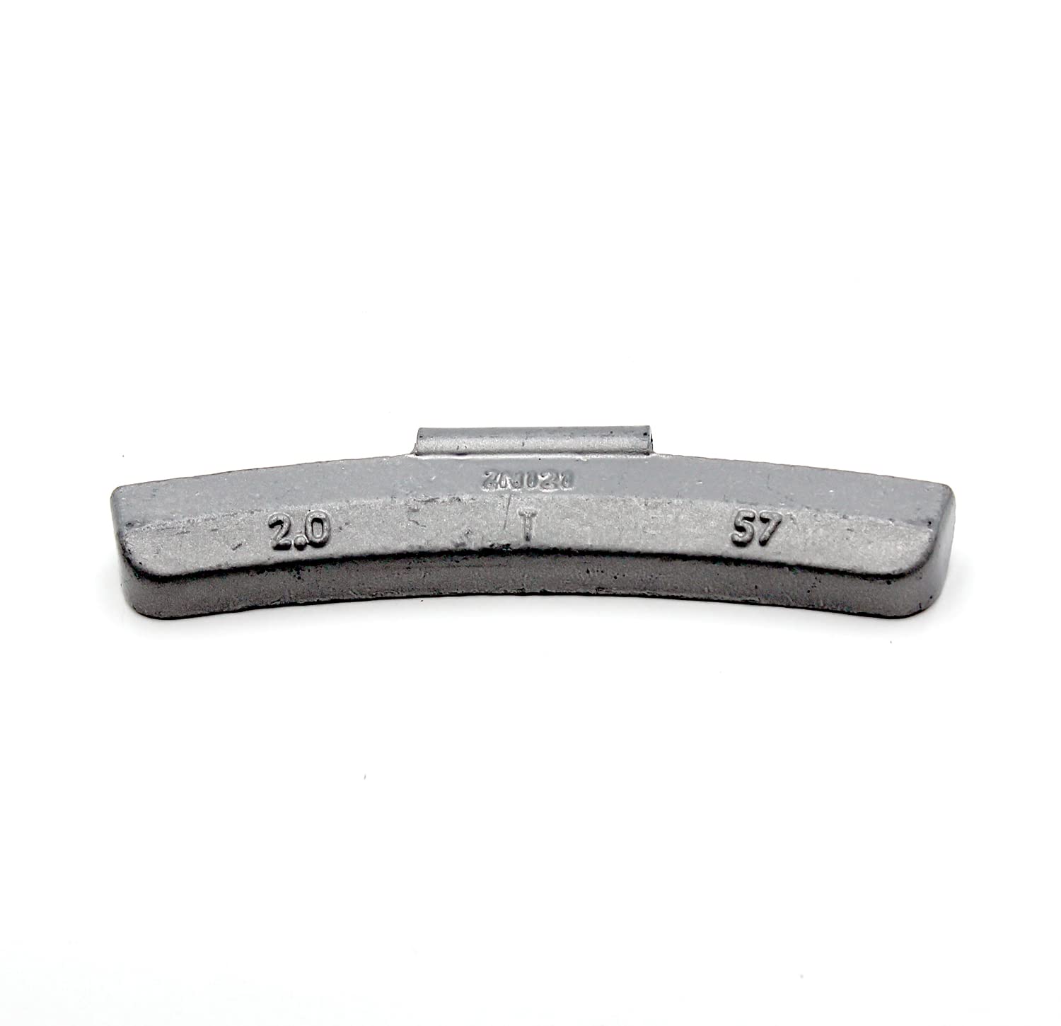 T Series 2.0oz Zinc Coated Hammer-On Wheel Weights - Box of 25 Pieces for Tire Balancing | Perfect for Auto Repair Shops & DIY Car Maintenance