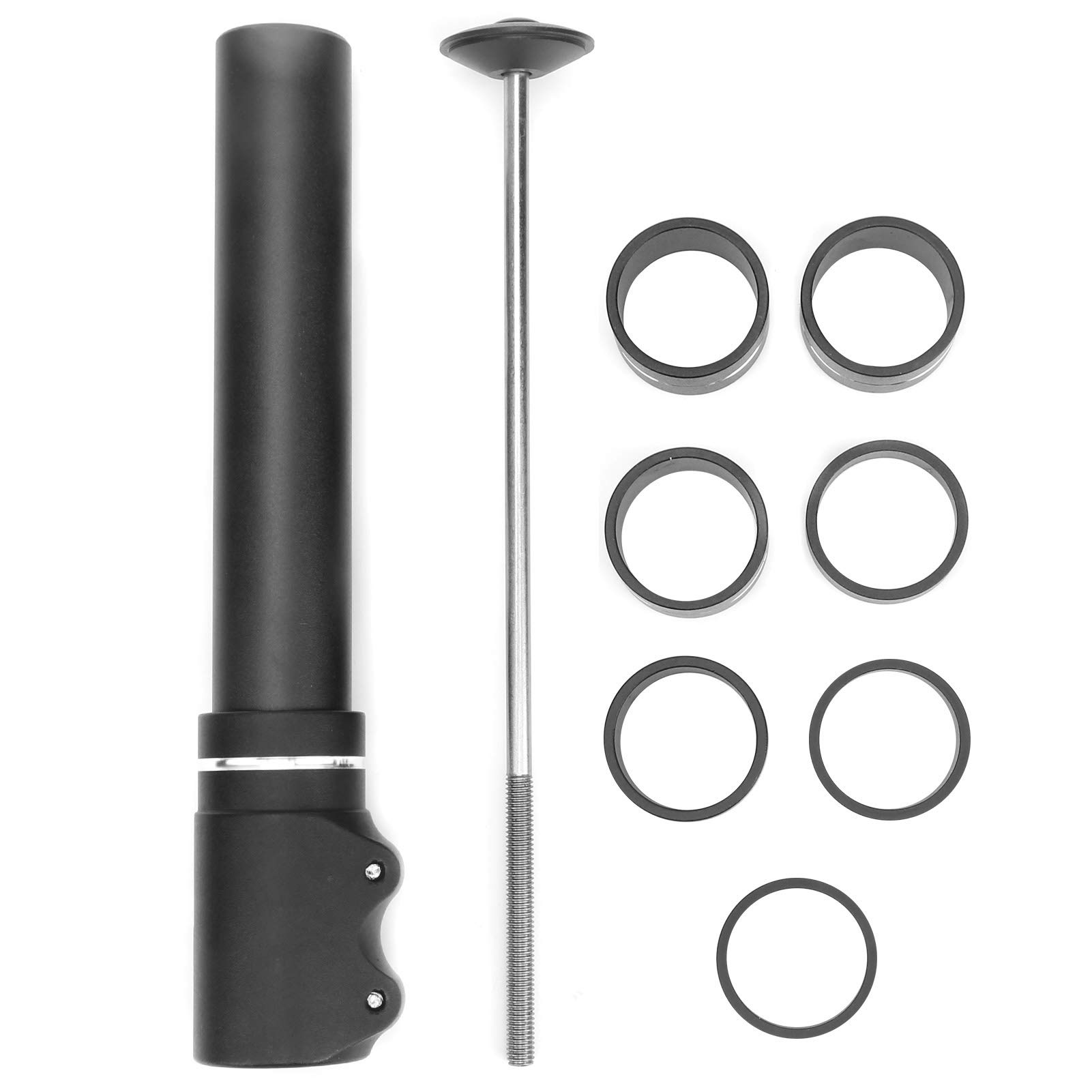 01 Bike Stem Extender - 210MM Aluminum Alloy Bicycle Handlebar Riser with Anodized Surface - Mountain Bike Handlebar Extension for Comfortable Riding Position - Perfect for Trail Riding and Commuting