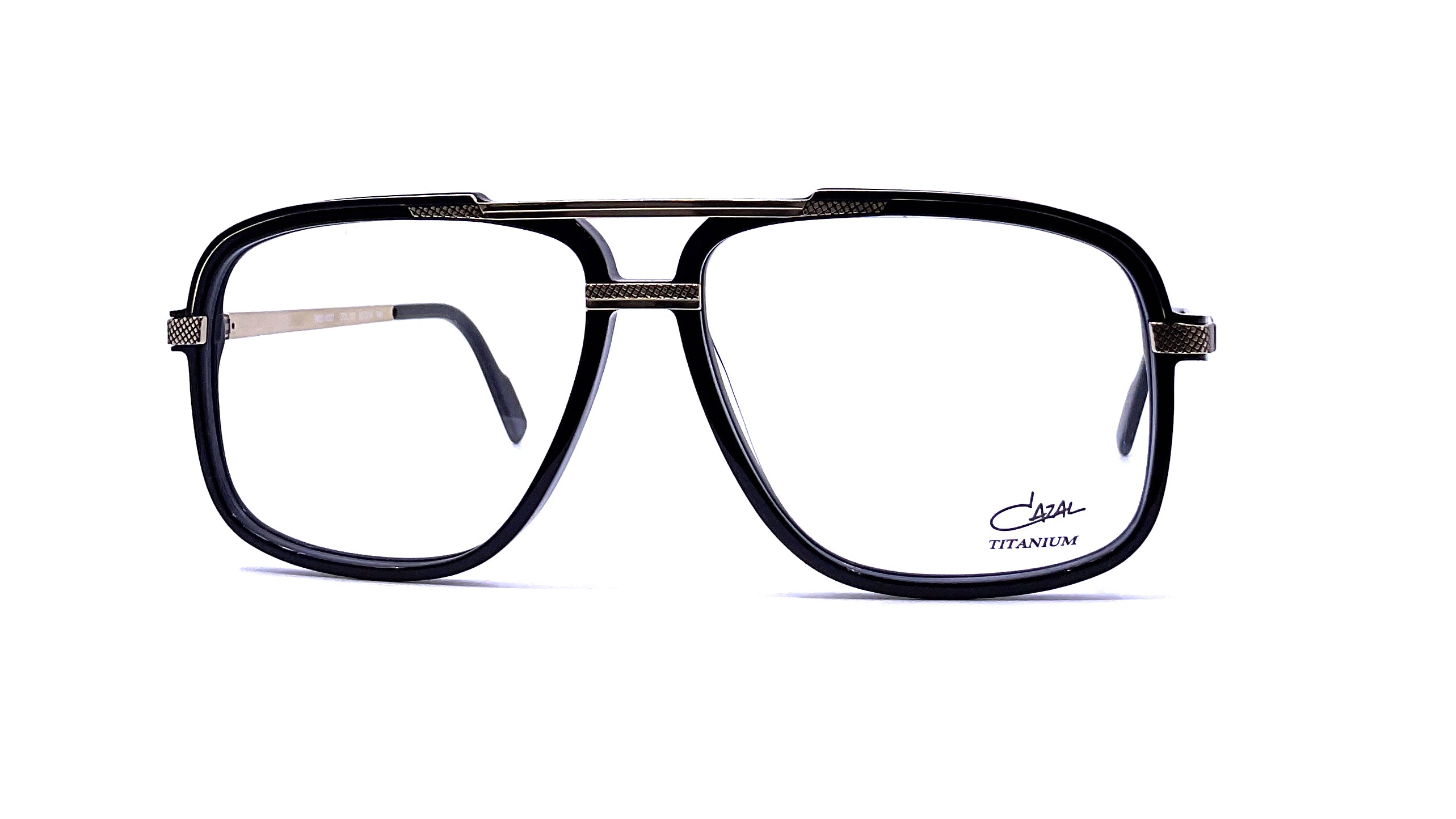 Cazal 6027 Retro Sunglasses for Men & Women - Black/Gold Frame with UV Protection - Perfect for Outdoor Activities, Driving & Fashion Accessories