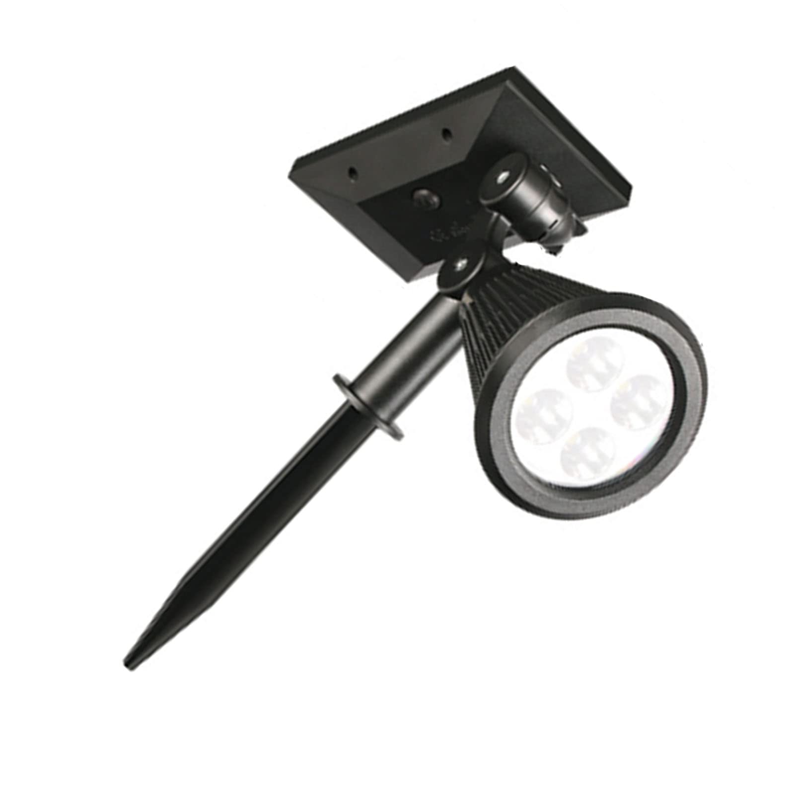 2Pcs Outdoor Solar Spot Lights - Waterproof Solar Garden Spotlights with Warm White Light for Patio, Yard & Pathway Lighting | Durable & Weatherproof Landscape Lighting for Gardens, Decks & Driveways